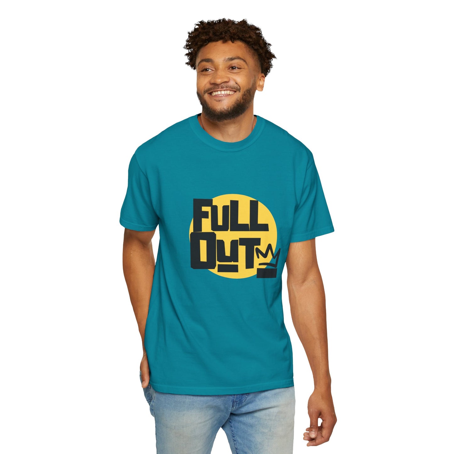 "Full Out" Unisex Garment-Dyed T-Shirt – Bold Streetwear-Inspired Dance Graphic Tee – Performance Shirt for Dancers & Hip Hop Enthusiasts