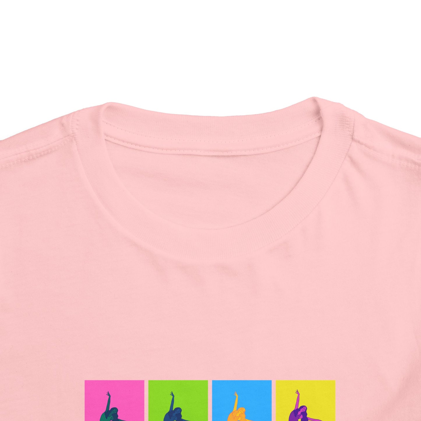 “Ballet" Toddler Short Sleeve T-Shirt – Pop Art Inspired Dance Graphic Tee for Kids