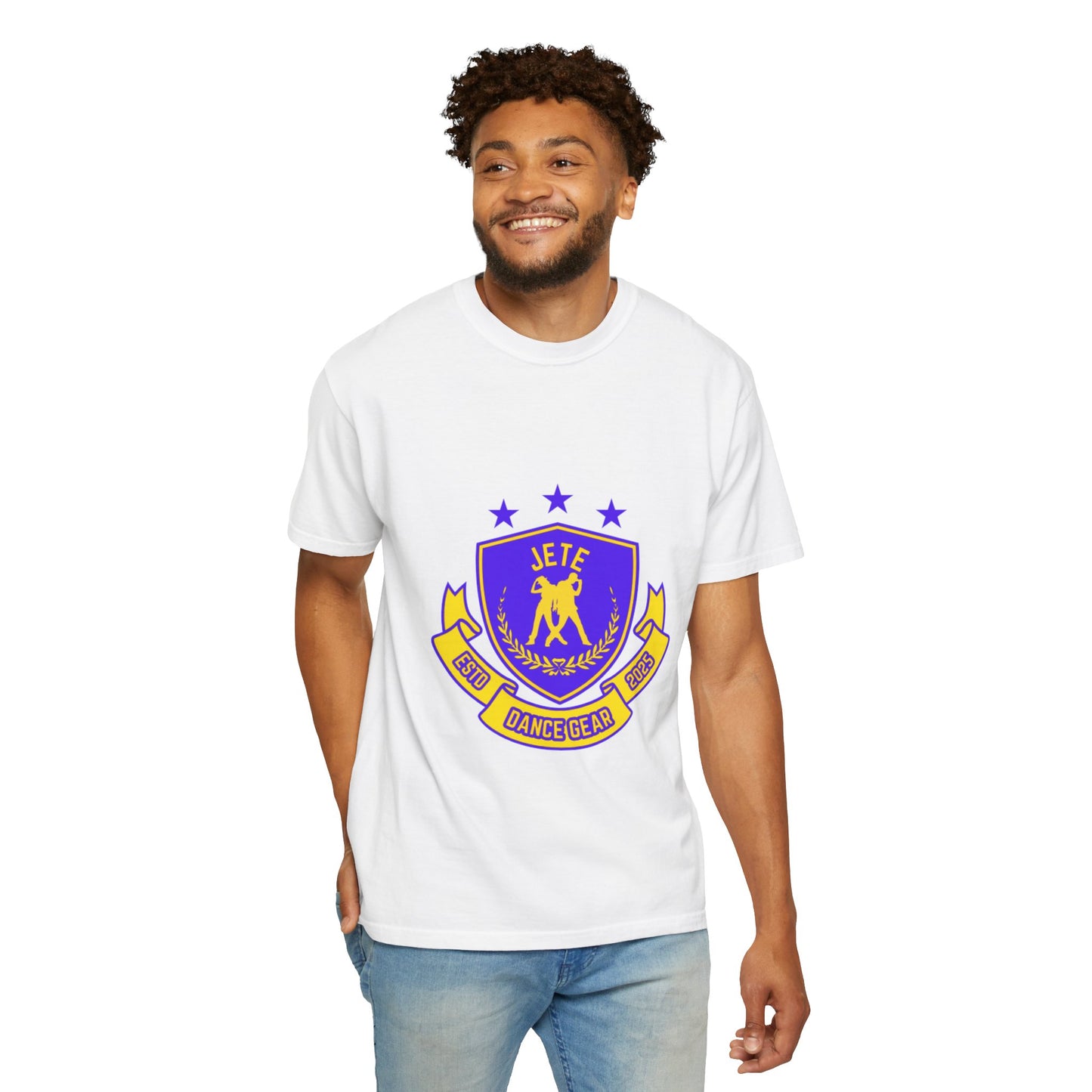 "Jeté Dance Gear" Unisex Garment-Dyed T-Shirt – Collegiate-Style Graphic Tee – Dance Apparel for Dancers & Performers