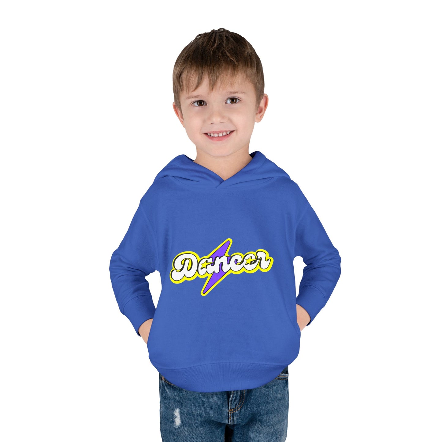 "Dancer" Superhero Toddler Pullover Fleece Hoodie – Cozy Dance-Themed Sweatshirt for Kids