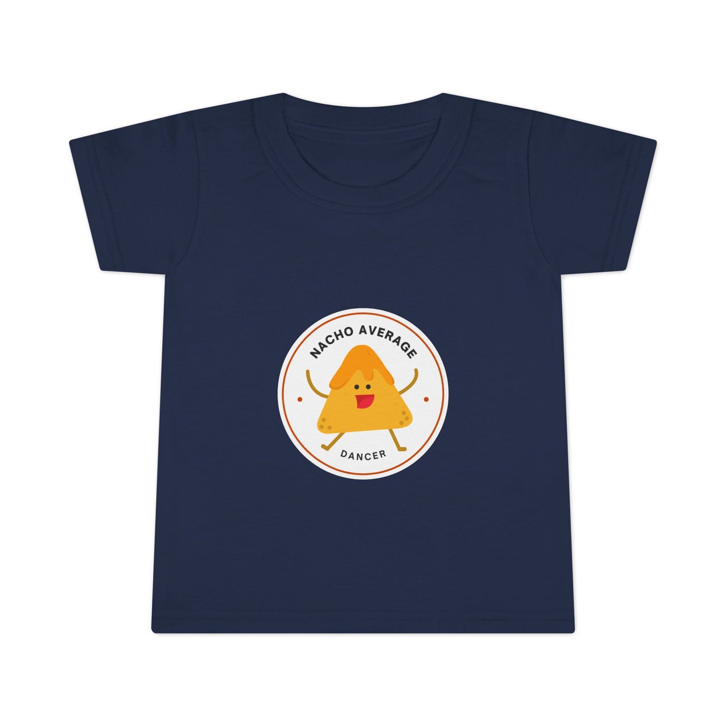 "Nacho Average Dancer" Toddler Dance T-Shirt – Cute Nacho Graphic Short Sleeve Tee for Kids