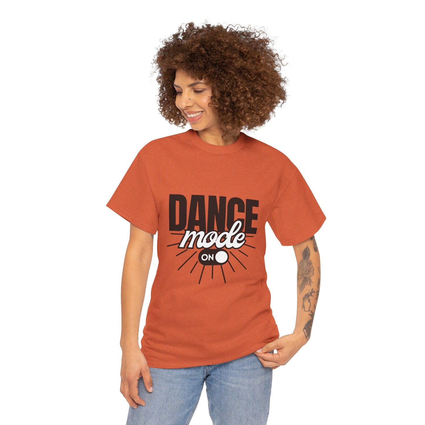 Dance Mode: On Unisex Heavy Cotton T-Shirt – Dance-Inspired Graphic Tee for Adults & Kids