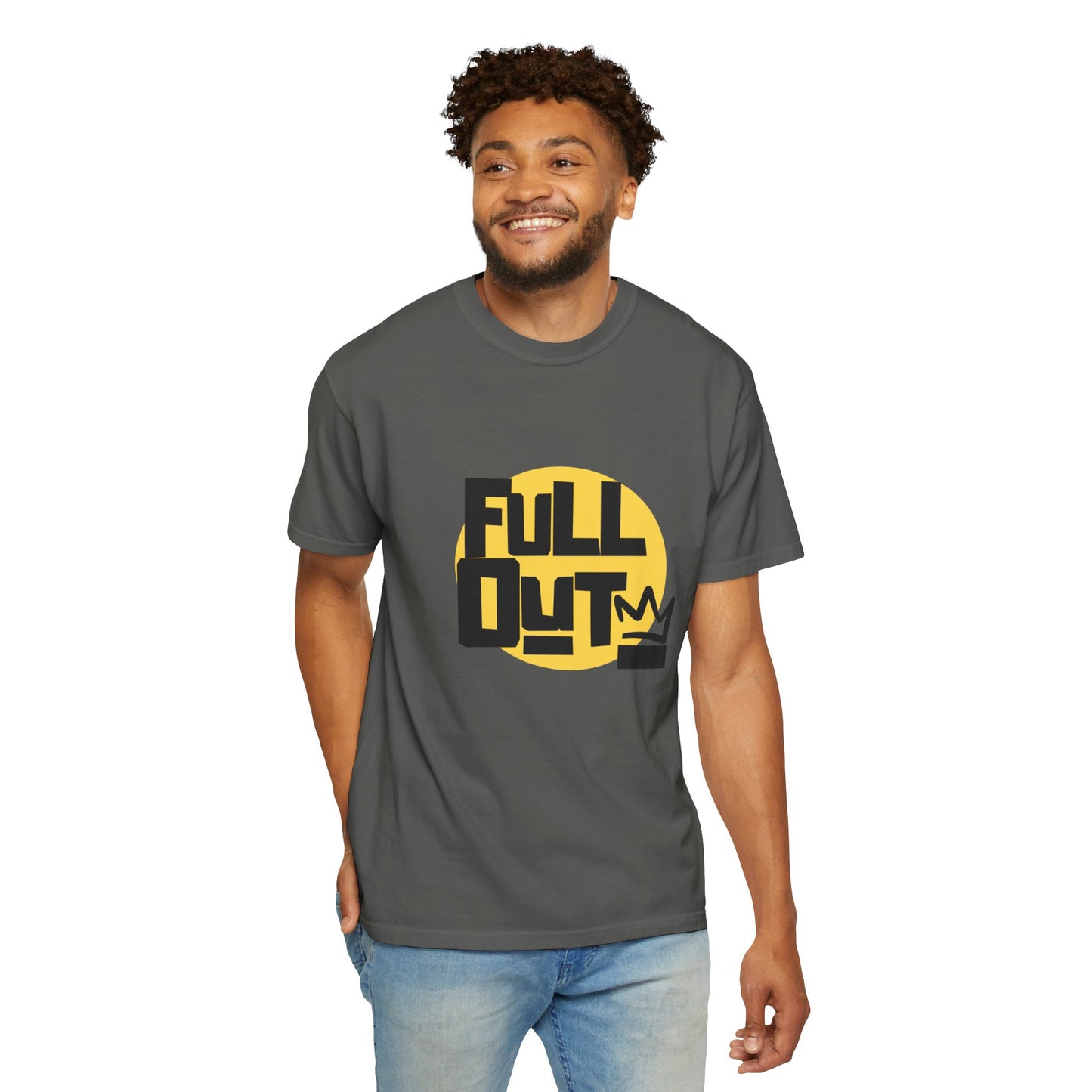 "Full Out" Unisex Garment-Dyed T-Shirt – Bold Streetwear-Inspired Dance Graphic Tee – Performance Shirt for Dancers & Hip Hop Enthusiasts