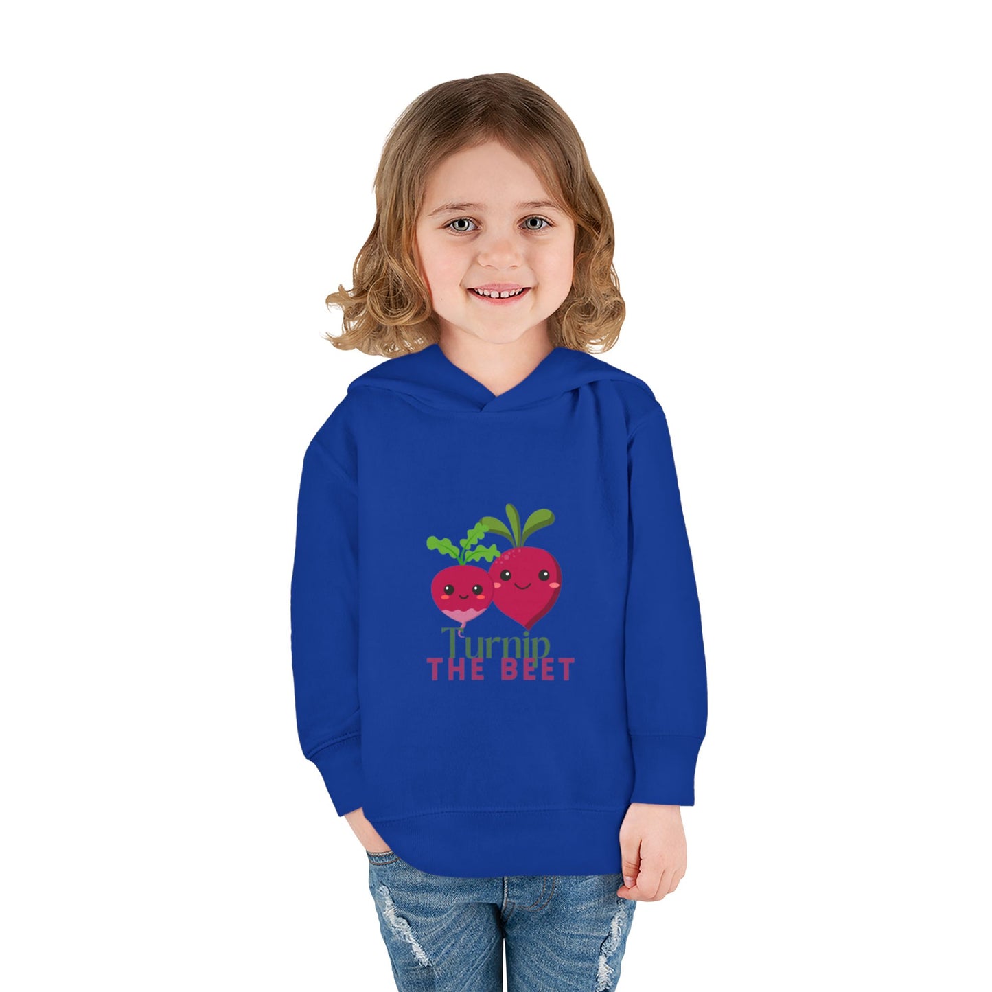 "Turnip the Beet "Toddler Pullover Hoodie – Cute Vegetable Dance Pun Graphic Fleece Sweatshirt for Kids