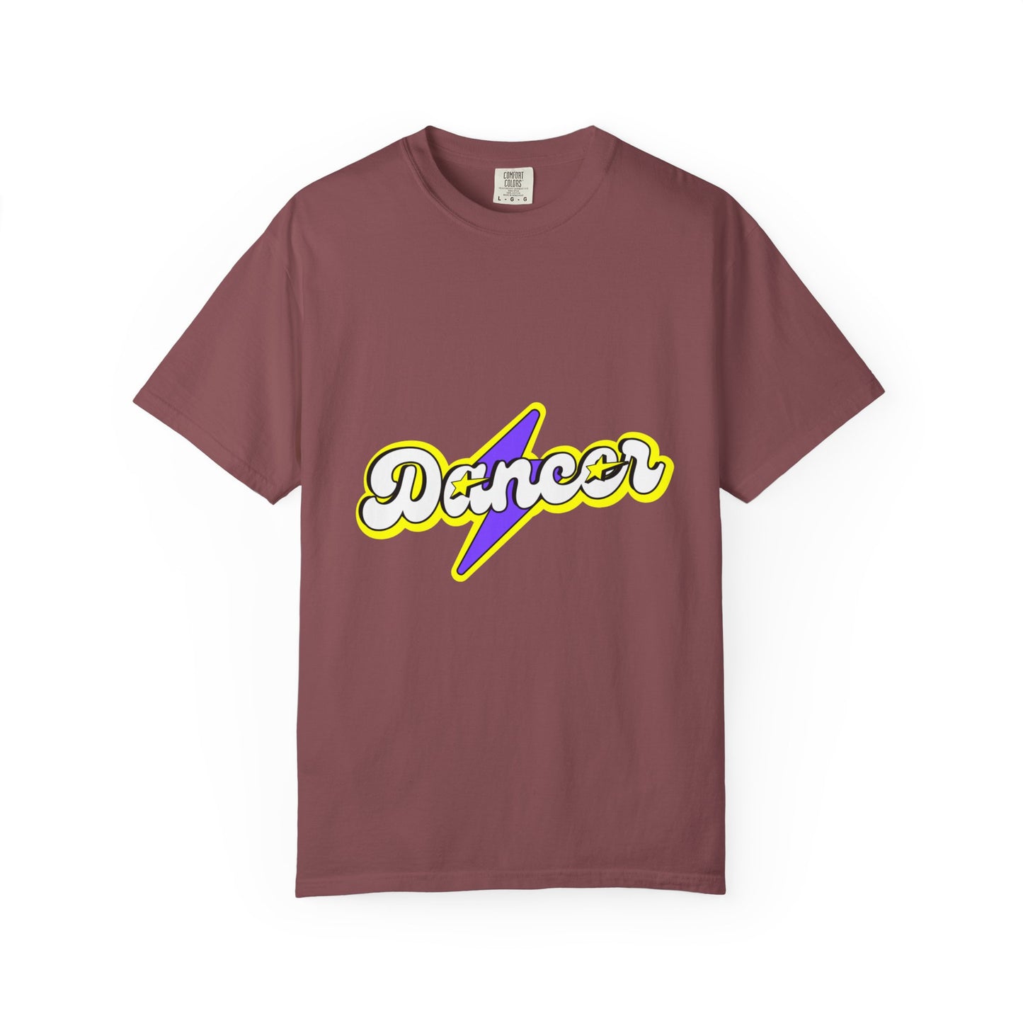 "Dancer" Unisex Garment-Dyed T-Shirt – Superhero-Style Bold Graphic Tee – Dance Power Shirt for Performers & Movers