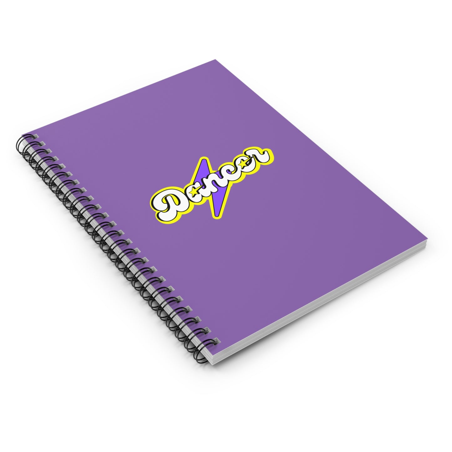 "Dancer" Spiral Notebook – Superhero-Inspired Text Graphic Journal for Dancers, Students & Creative Writers
