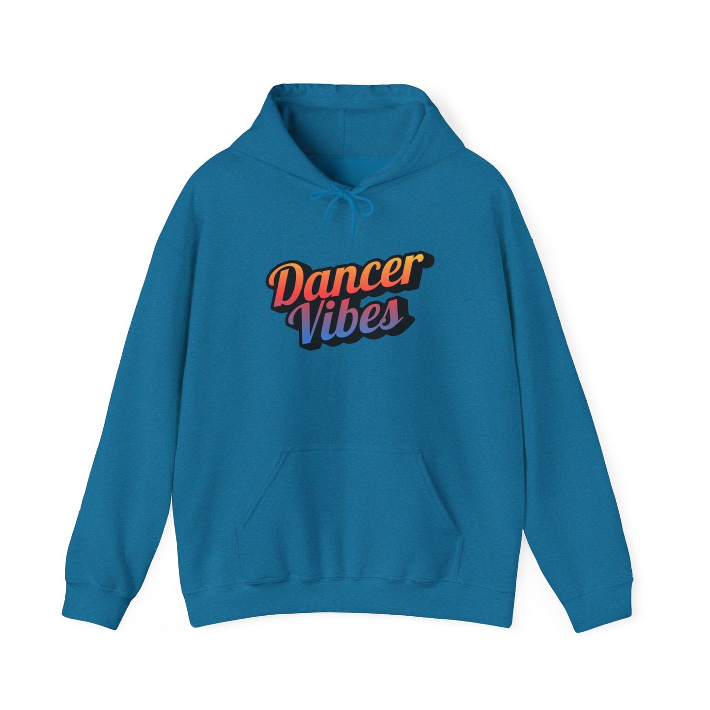 "Dancer Vibes" Unisex Hooded Sweatshirt – Colorful Retro Dance Graphic Hoodie for Dance Lovers