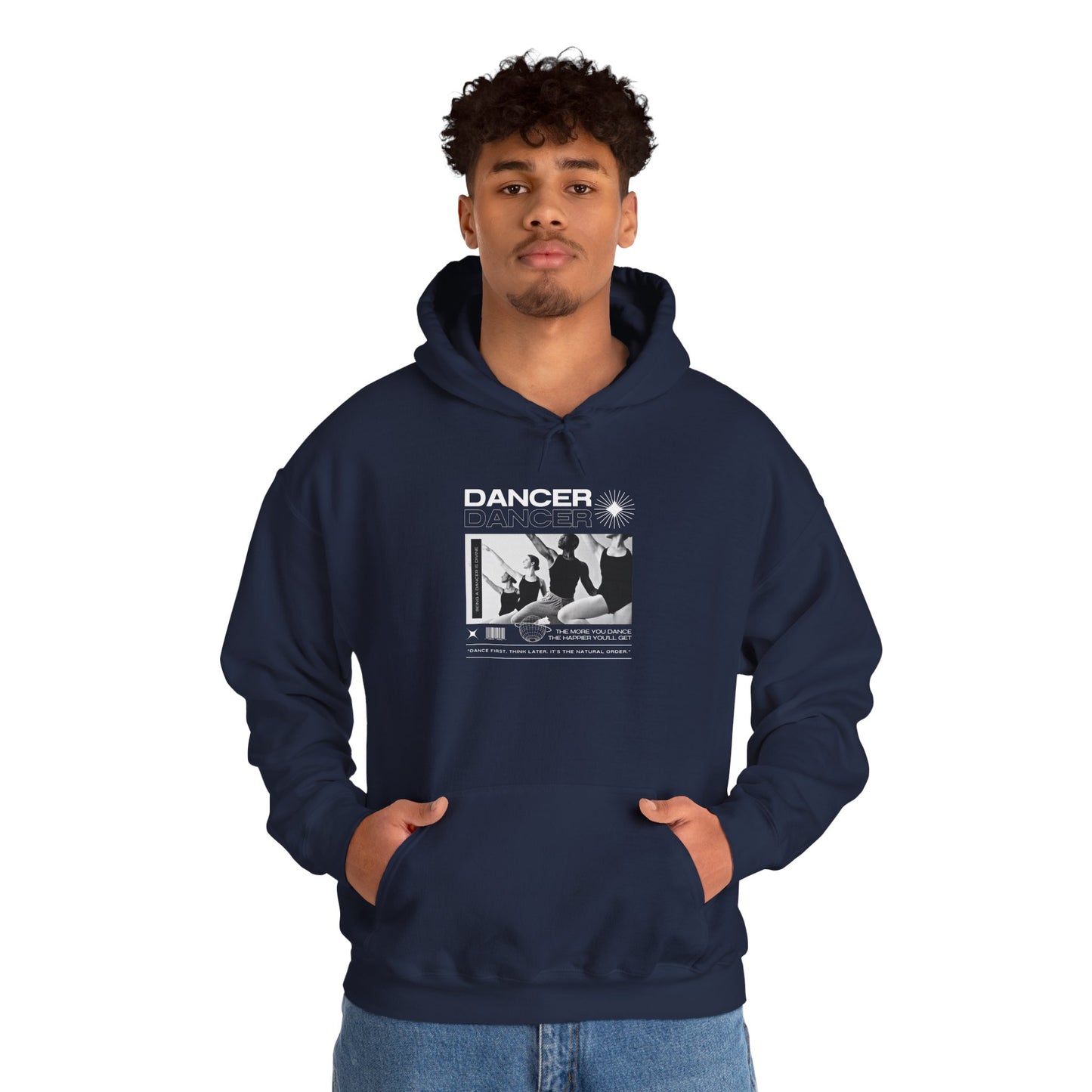 “Dancer” Young Ballet Dancers at the Barre Graphic | Streetwear-Inspired Ballet Hoodie for Dance Enthusiasts - Unisex Heavy Blend™ Hooded Sweatshirt