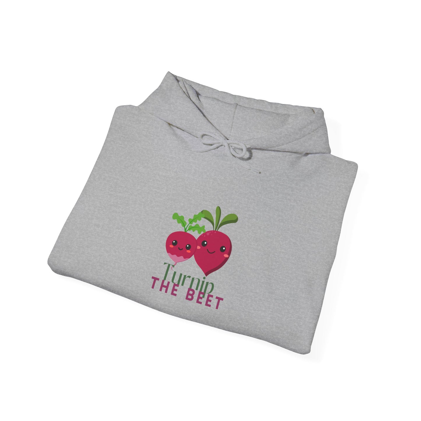 "Turnip the Beet" Unisex Hooded Sweatshirt – Funny Dance Pun Hoodie with Cute Veggie Graphic | Cozy Gift for Dancers & Foodie Fans