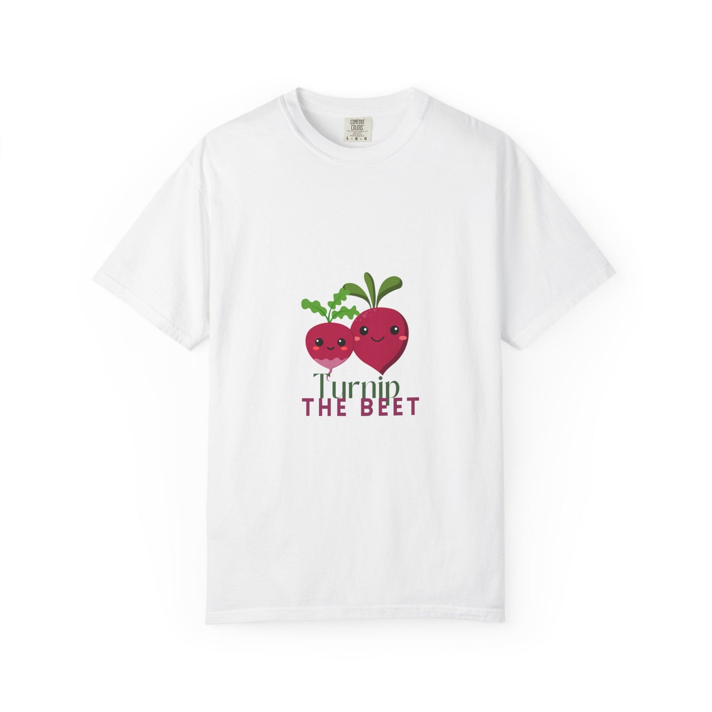 "Turnip the Beet" Unisex Garment-Dyed T-Shirt – Cute Veggie Dance Pun Graphic Tee – Funny Foodie Shirt for Dancers & Music Lovers