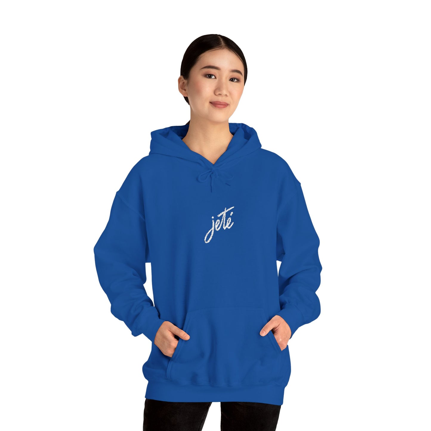 “Jeté” Official Embroidered Logo - Unisex Heavy Blend™ Hooded Sweatshirt | Premium Streetwear Dance Hoodie for Ballet & Dance Enthusiasts