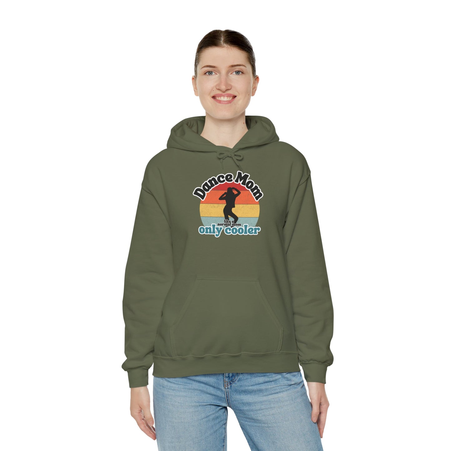 Dance Mom Hoodie – Retro Graphic Unisex Heavy Blend™ Sweatshirt for Proud Dance Moms – Fun Gift for Dance Recitals & Holidays