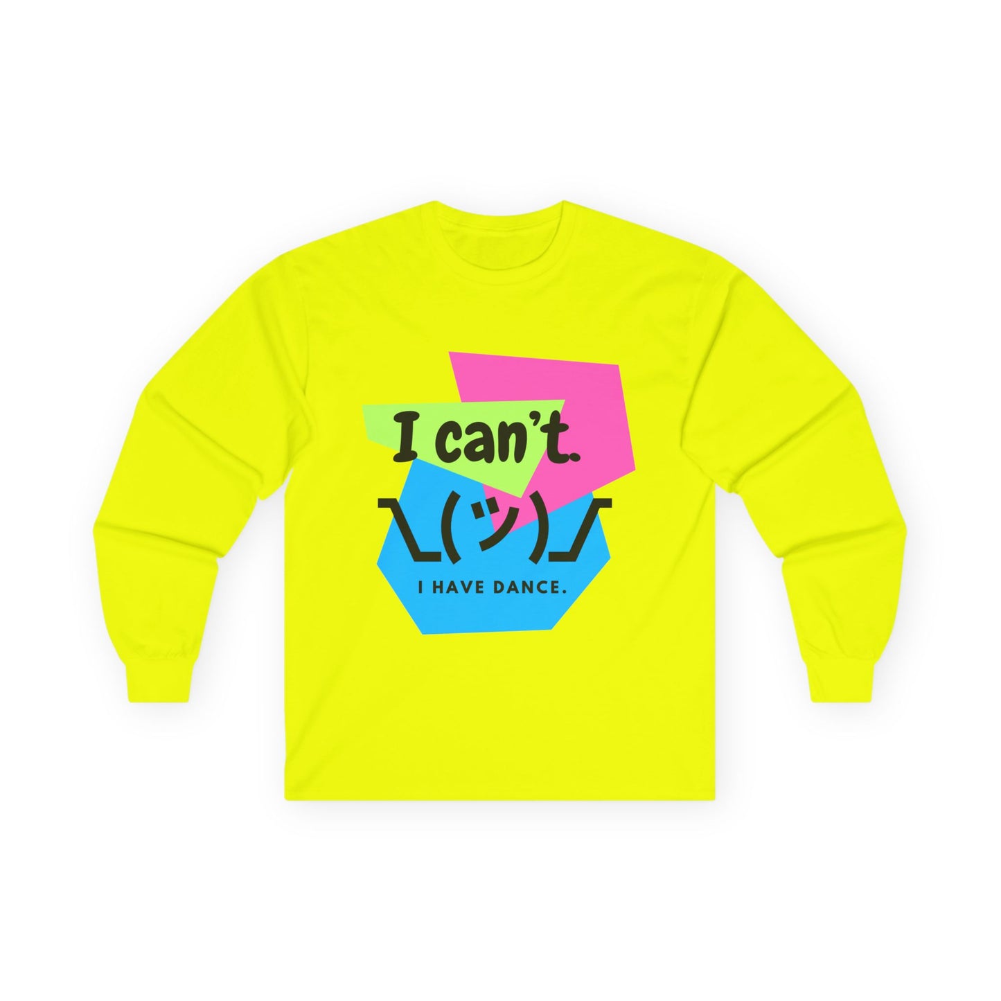 "I Can't. I Have Dance." Unisex Long Sleeve Dance Tee โ 80s Retro Emoji Graphic Shirt for Dancers ๐๐บ
