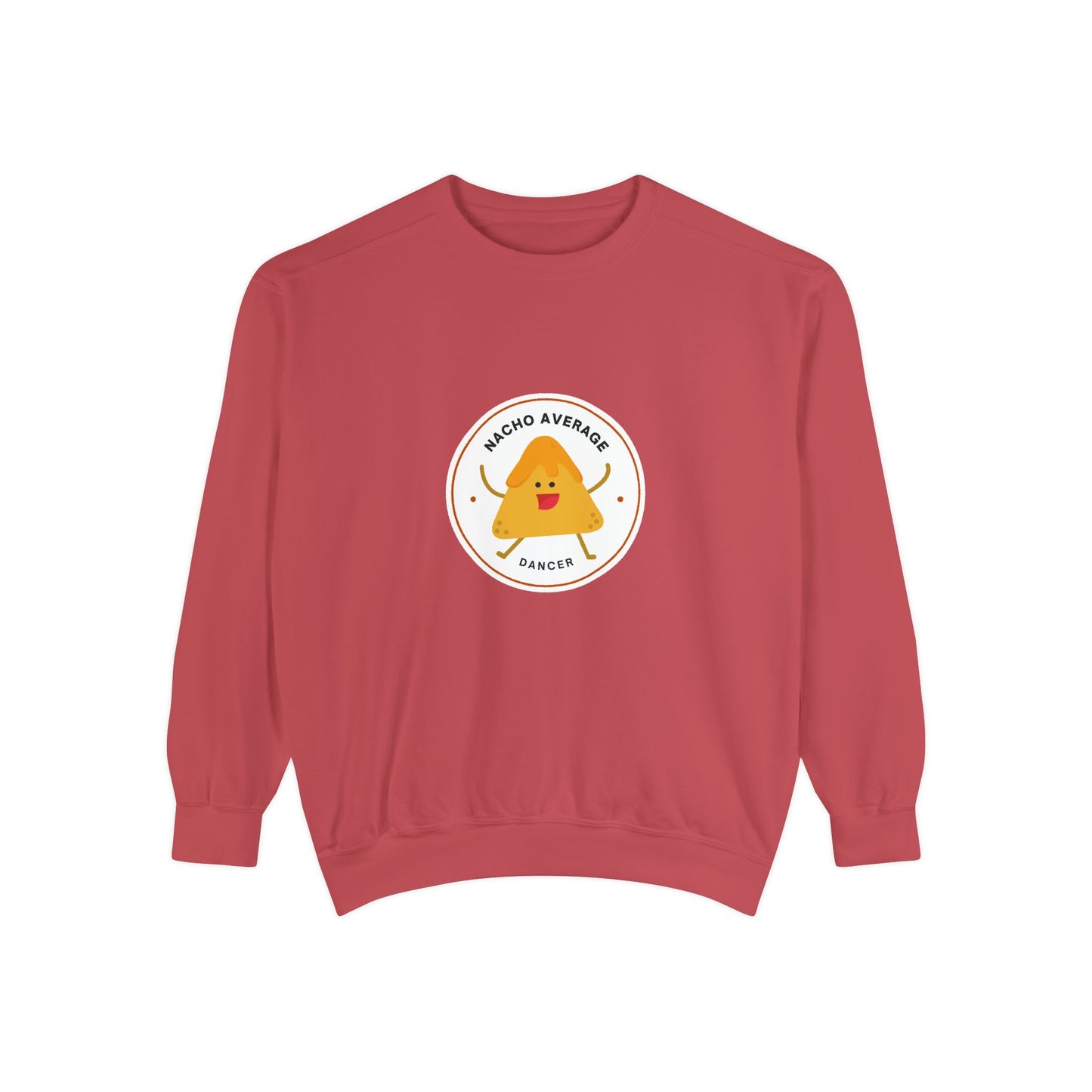 "Nacho Average Dancer" Unisex Lightweight Crewneck Sweatshirt – Cute Dance Pun Pullover with Fun Nacho Graphic for Dancers & Foodie Fans