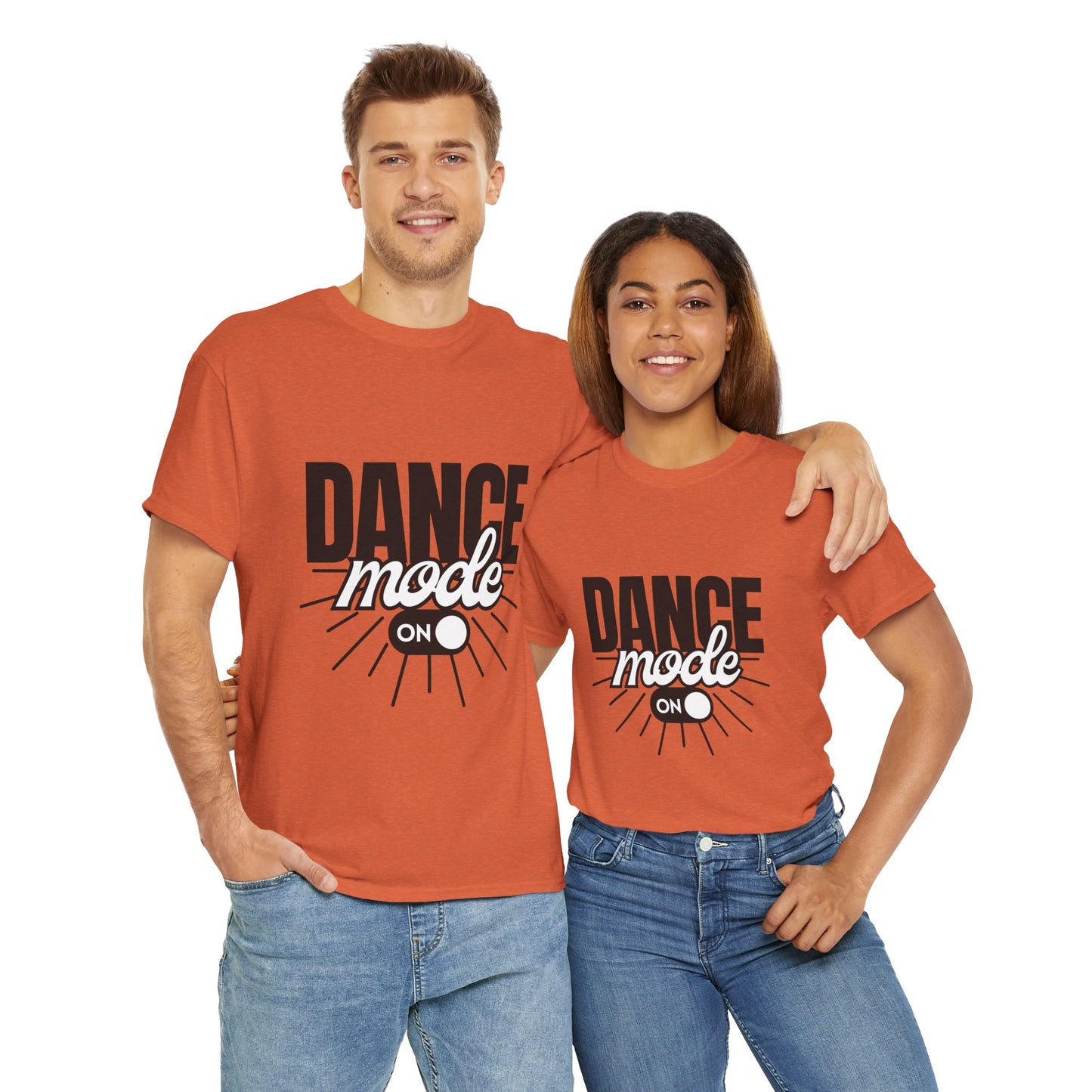 Dance Mode: On Unisex Heavy Cotton T-Shirt – Dance-Inspired Graphic Tee for Adults & Kids