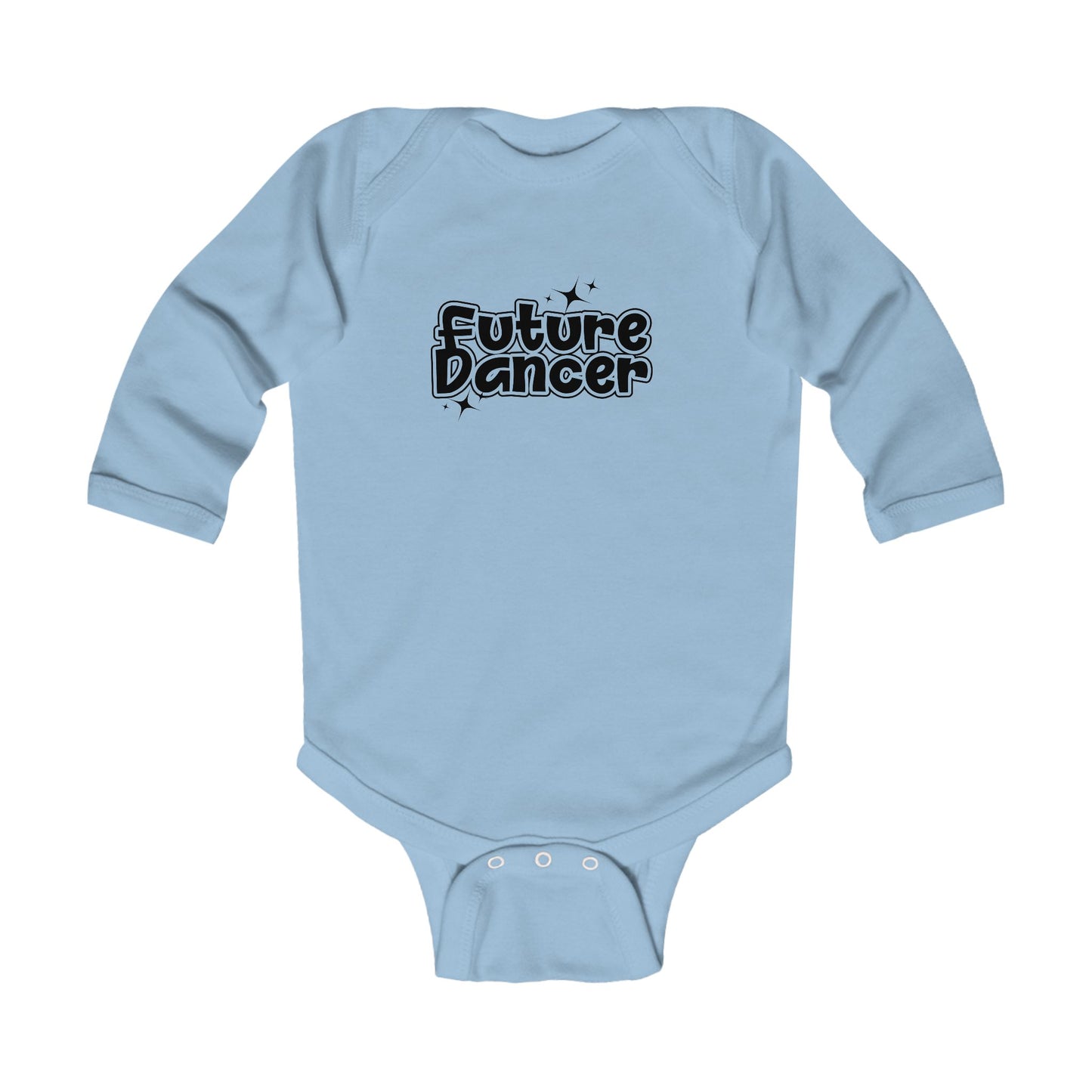 “Future Dancer” Infant Long Sleeve Bodysuit - Adorable Danced-Themed Baby One-Piece for Tiny Ballerinas and Little Movers