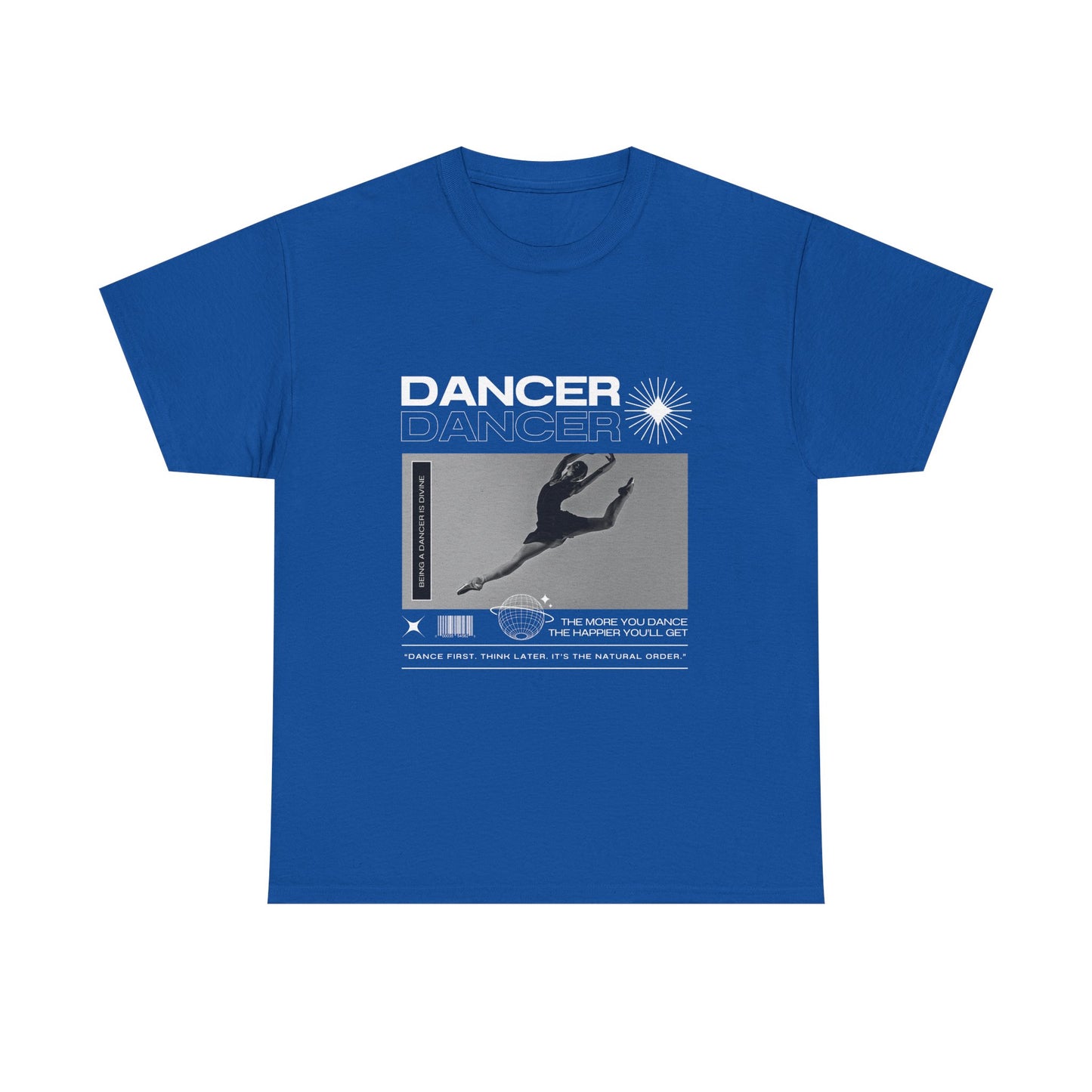 “Dancer” Mottos Streetwear Tee – Unisex Heavy Cotton Dance T-Shirt with Bold Graphic