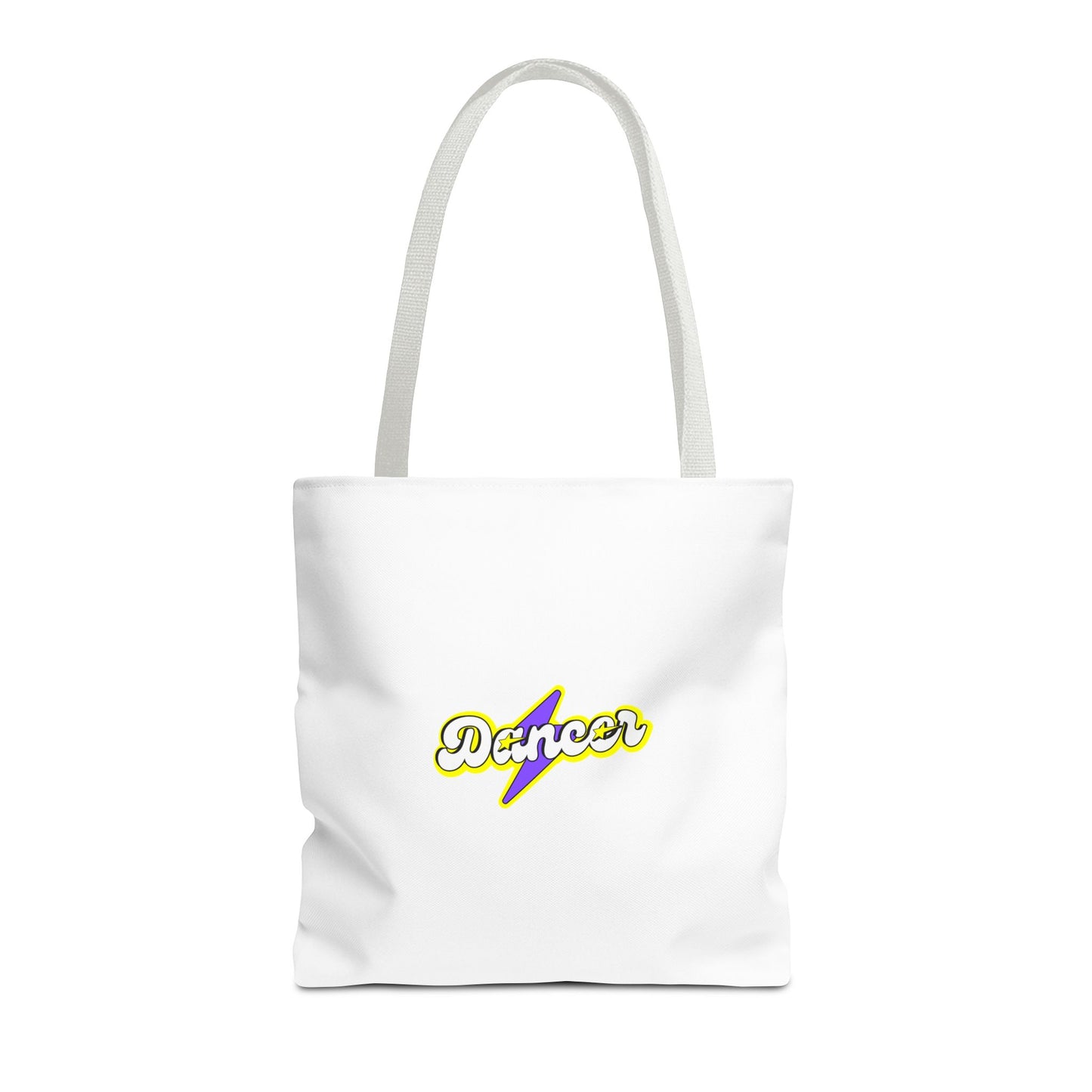 “Dancer” Superhero Graphic Canvas Tote Bag – Bold Dance Tote for Classes, Rehearsals & Everyday Use