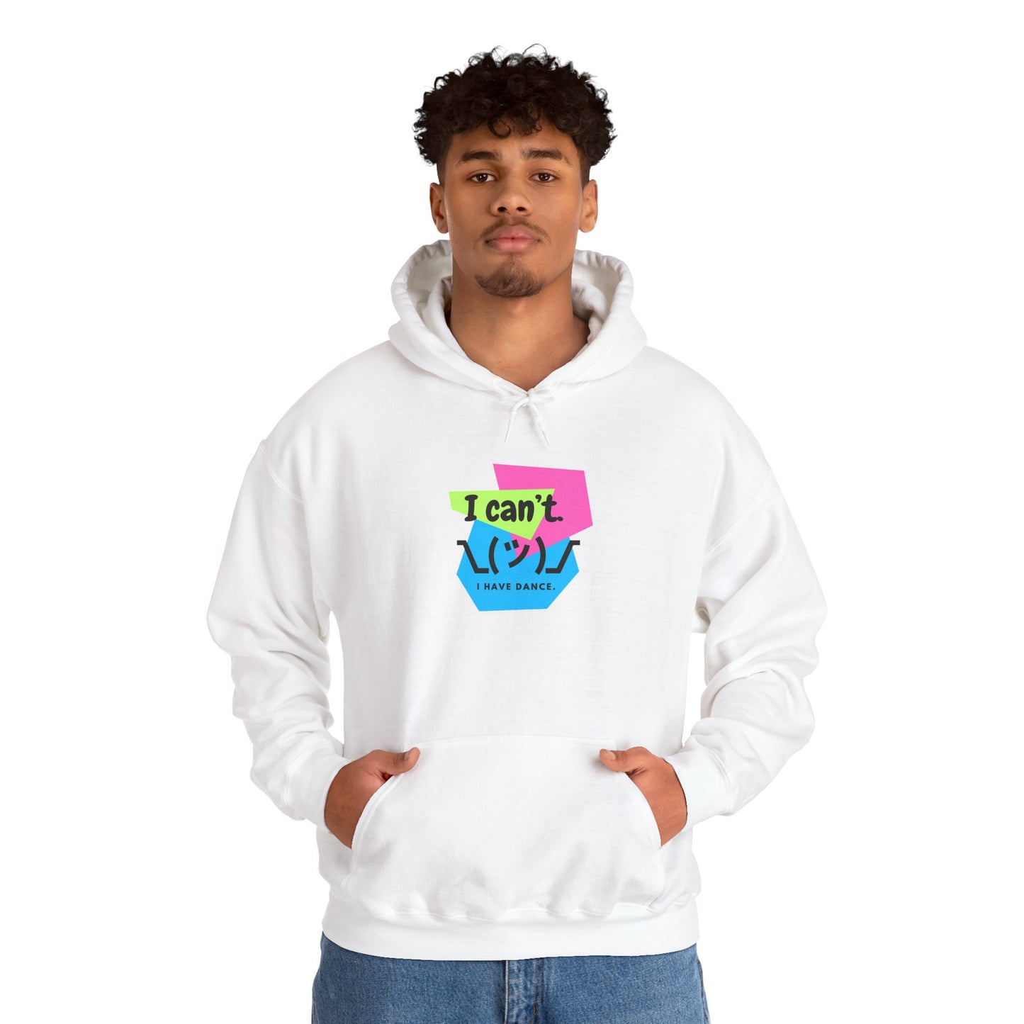 "I Can’t. I Have Dance." Unisex Hooded Sweatshirt – Retro 80s Emoji Graphic Hoodie for Dancers | Jeté Dance-Inspired Loungewear