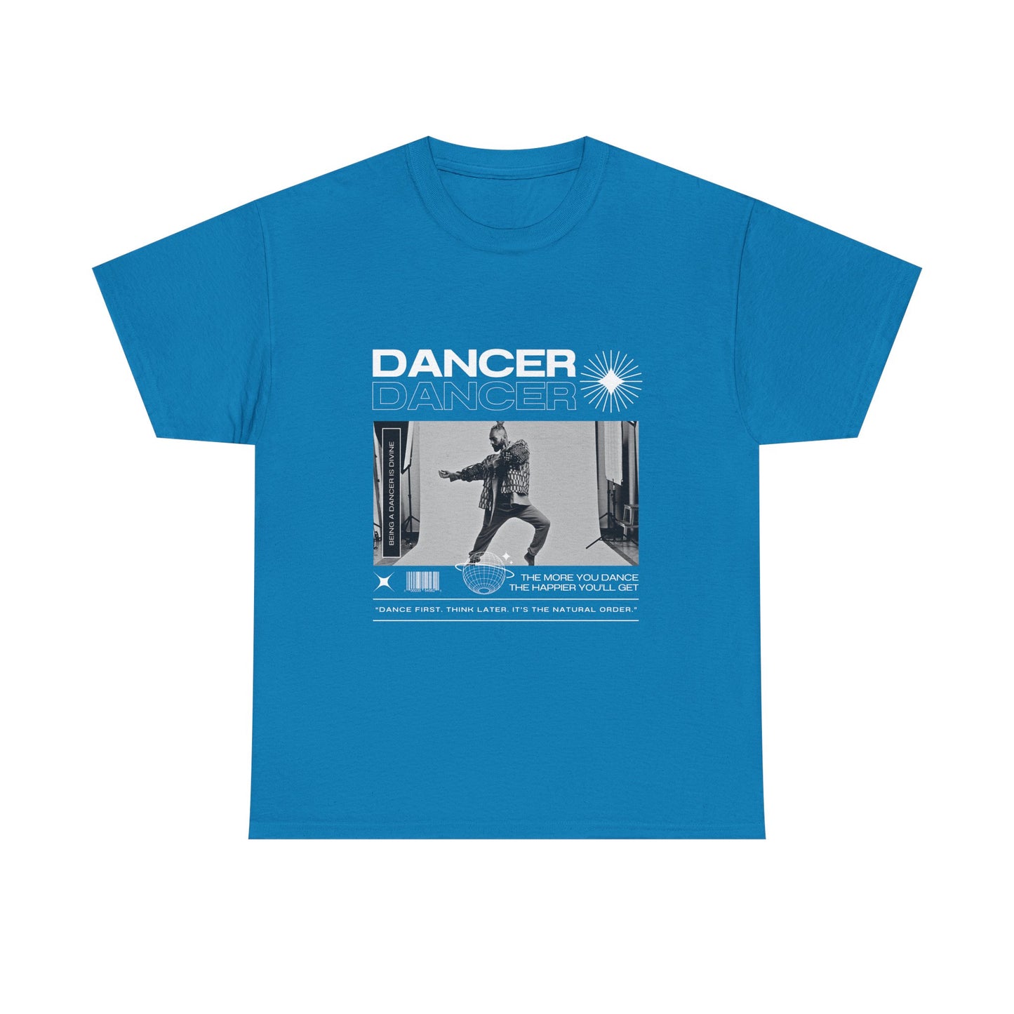 "Dancer "Jazz Pose Unisex Heavy Cotton Tee – Streetwear-Inspired Jazz Dance Graphic T-Shirt for Performers