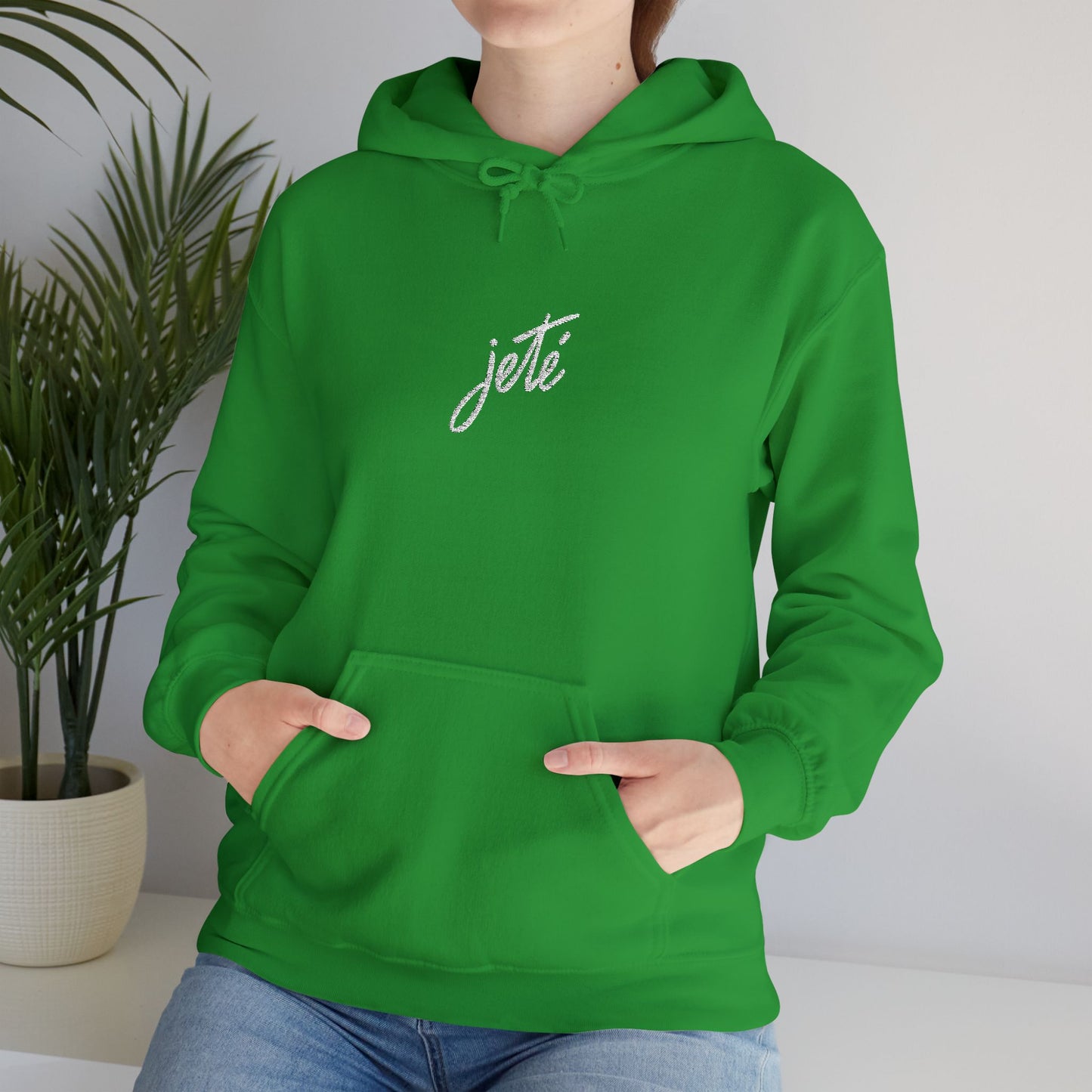 “Jeté” Official Embroidered Logo - Unisex Heavy Blend™ Hooded Sweatshirt | Premium Streetwear Dance Hoodie for Ballet & Dance Enthusiasts