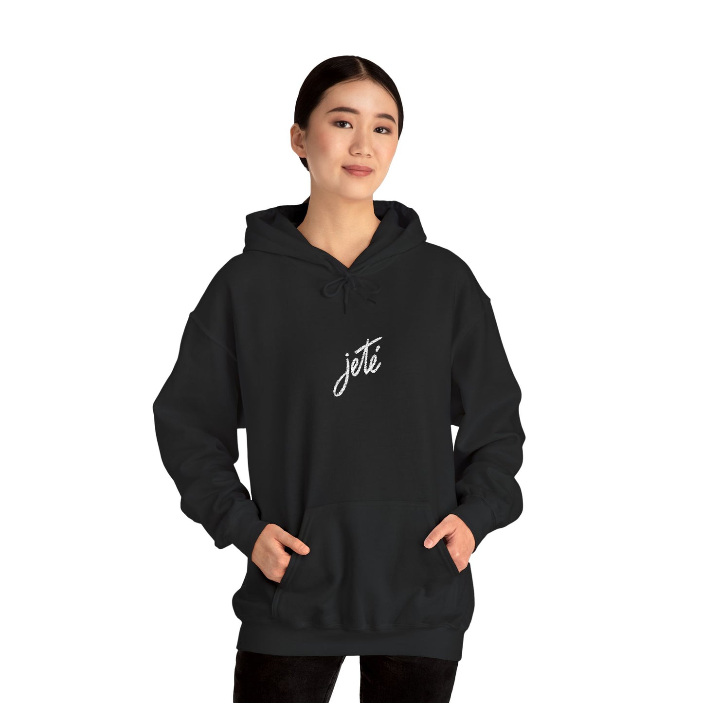 “Jeté” Official Embroidered Logo - Unisex Heavy Blend™ Hooded Sweatshirt | Premium Streetwear Dance Hoodie for Ballet & Dance Enthusiasts