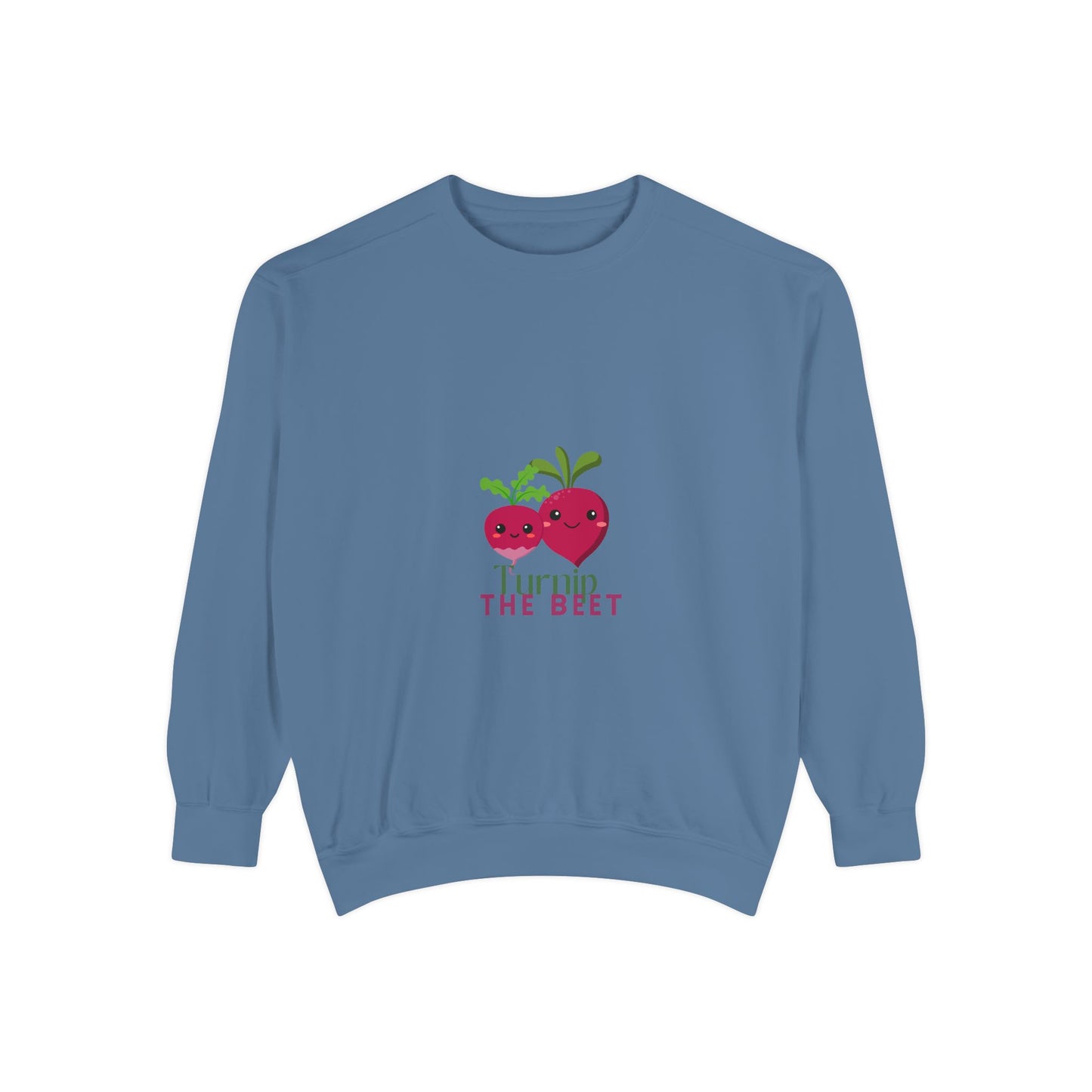 "Turnip the Beet" Unisex Lightweight Crewneck Sweatshirt – Fun Dance Pun Pullover with Cute Pepper Graphic for Dancers & Music Fans