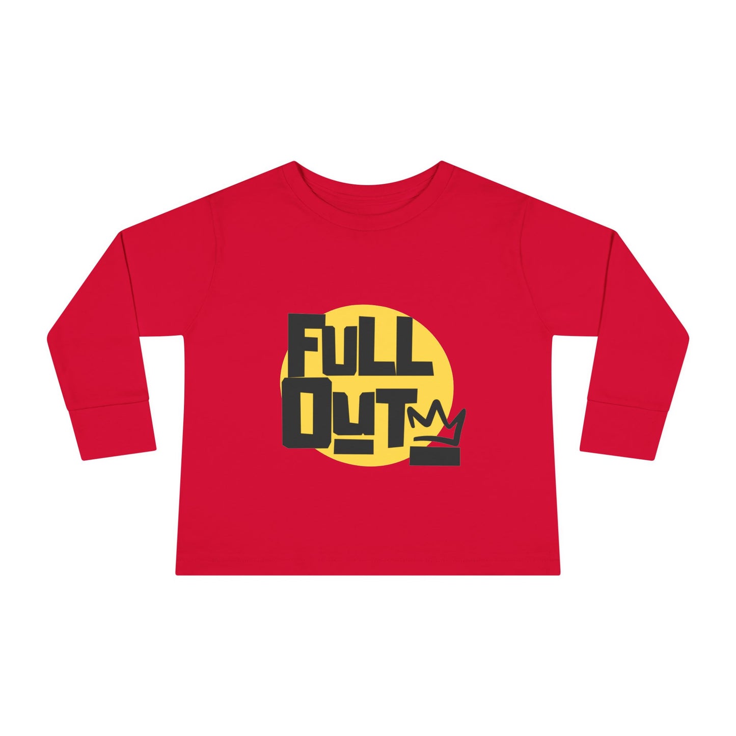 "Full Out" Toddler Dance T-Shirt – Bold Streetwear-Inspired Graphic Long Sleeve Tee for Kids