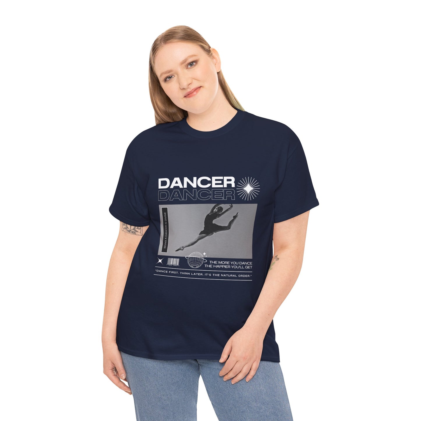 “Dancer” Mottos Streetwear Tee – Unisex Heavy Cotton Dance T-Shirt with Bold Graphic