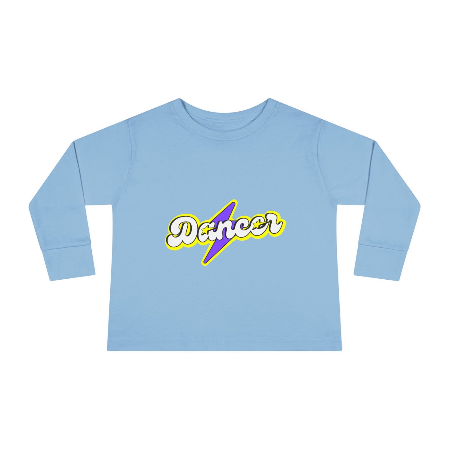 "Dancer" Toddler Dance T-Shirt – Bold Superhero-Inspired Long Sleeve Tee for Kids