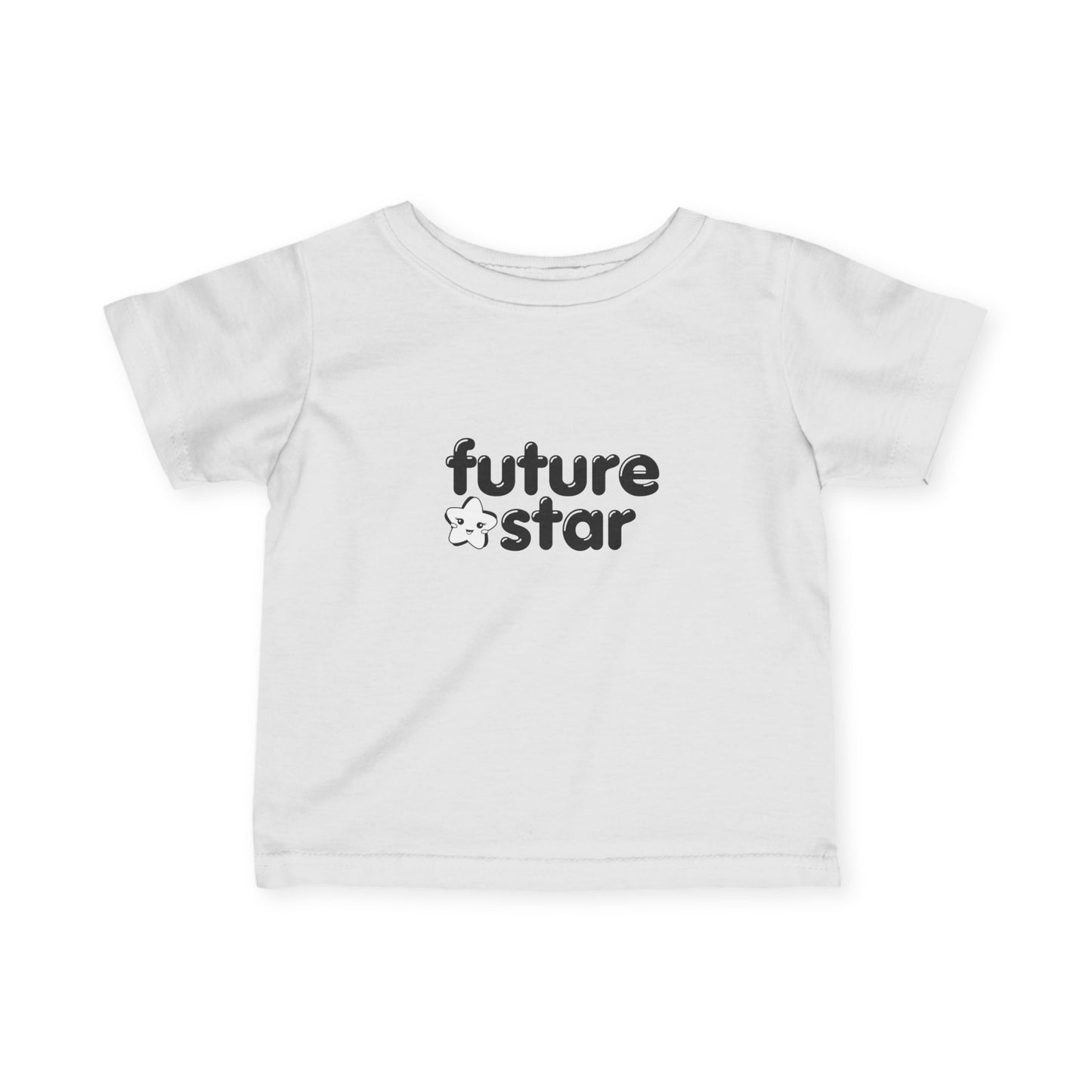 “Future Star” Infant Fine Jersey Tee – Cute Dance-Themed Baby T-Shirt for Little Performers and Rising Stars