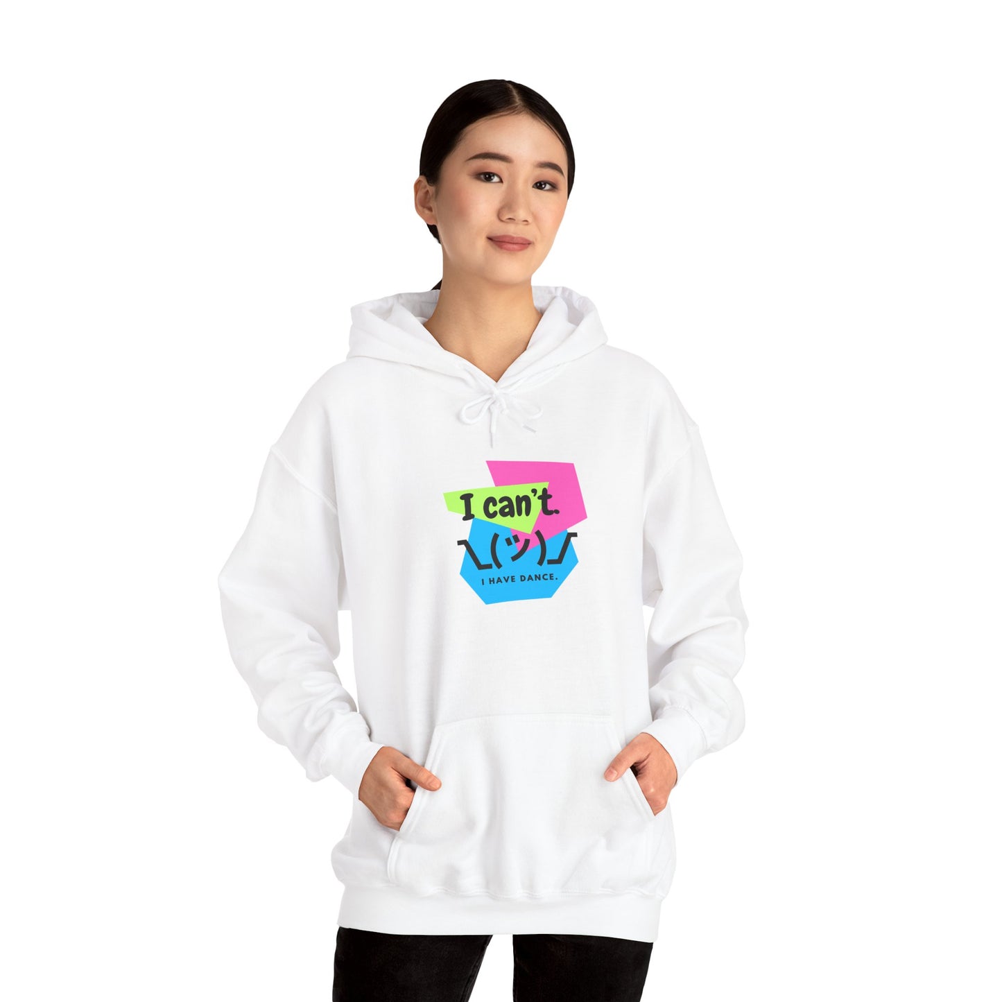 "I Can’t. I Have Dance." Unisex Hooded Sweatshirt – Retro 80s Emoji Graphic Hoodie for Dancers | Jeté Dance-Inspired Loungewear