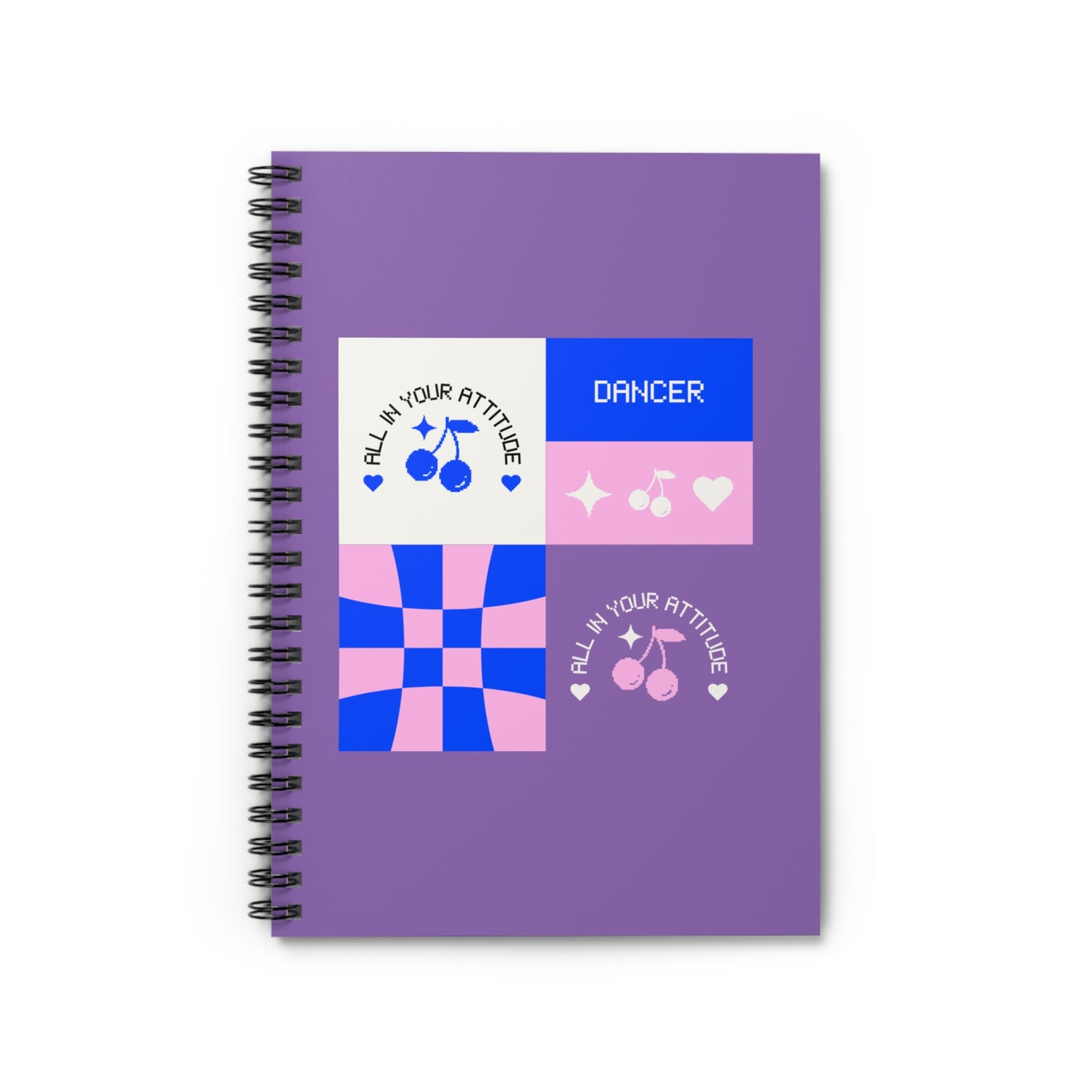 "Dancer – All in Your Attitude" Spiral Notebook – Retro Dance Journal for Confident Dancers, Students & Choreographers