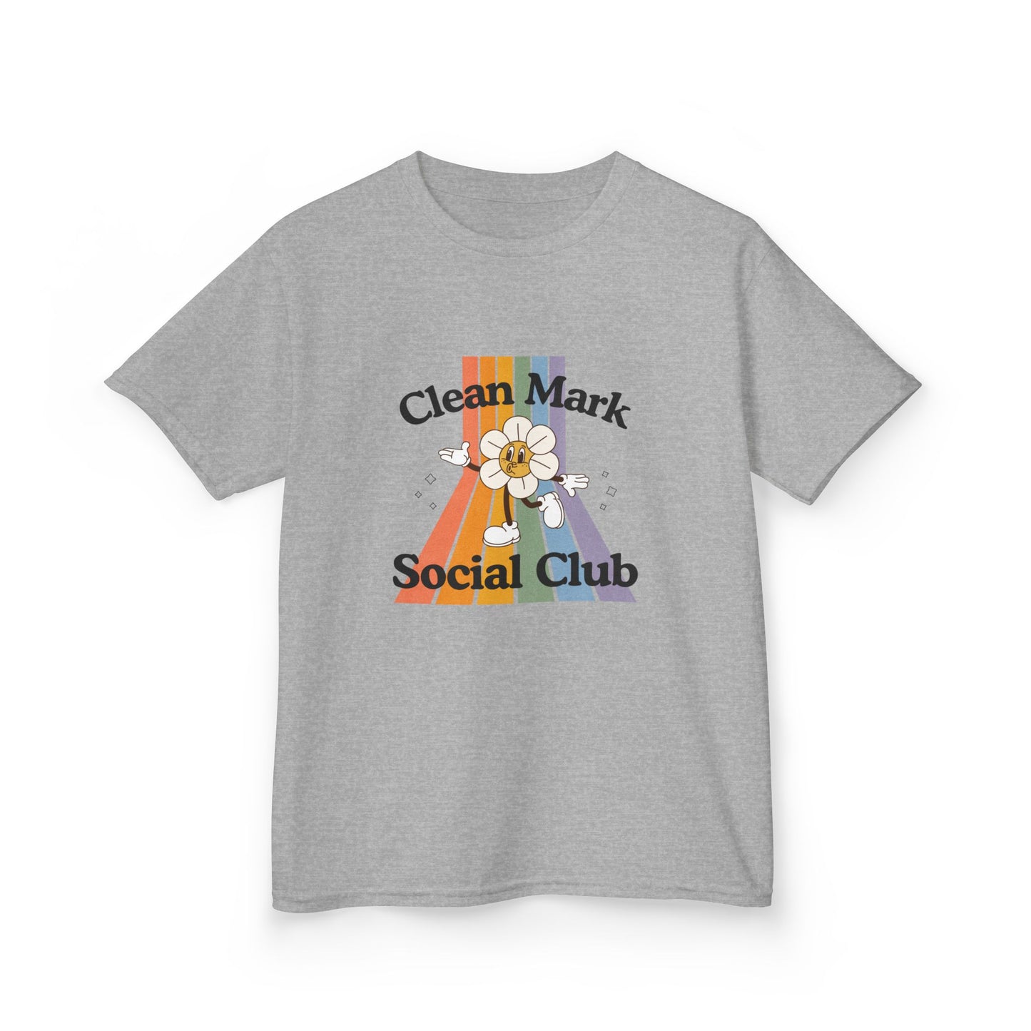 “Clean Mark Social Club” Kids Heavy Cotton™ Tee – Streetwear-Inspired Dance Graphic Tee for Kids