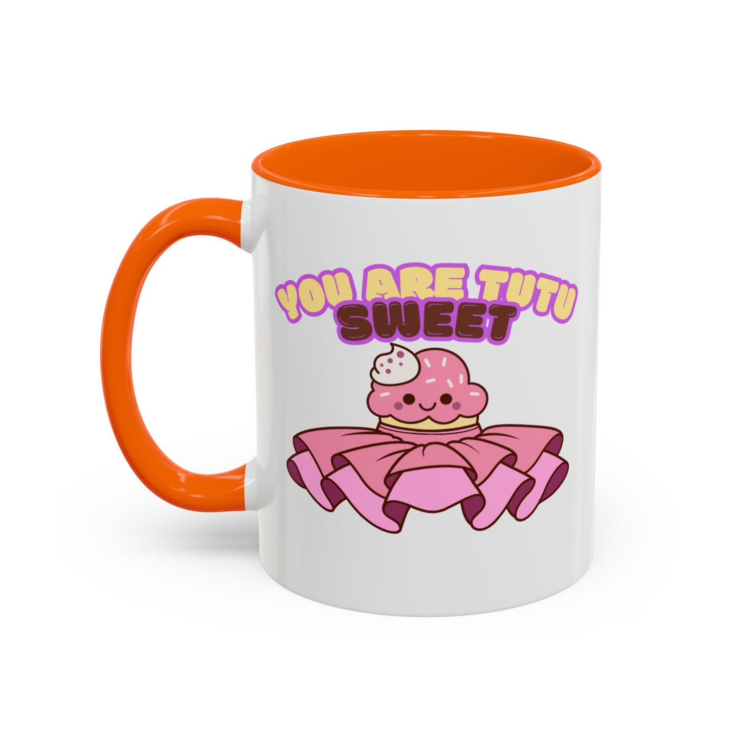 "You Are Tutu Sweet" Accent Coffee Mug – Cute Ballet Pun with Kawaii Ceramic Mug for Dancers and Dance Lovers