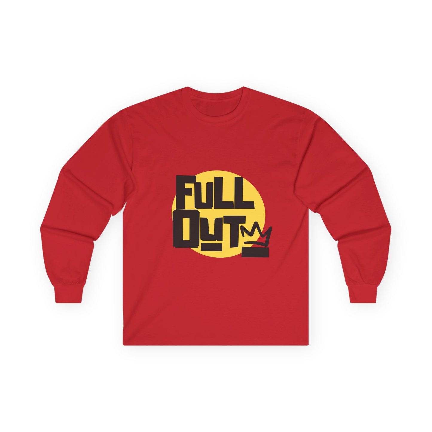 "Full Out" Unisex Long Sleeve Tee – Bold Streetwear-Inspired Dance Shirt for Performers, Hip-Hop Dancers & Studio Athletes