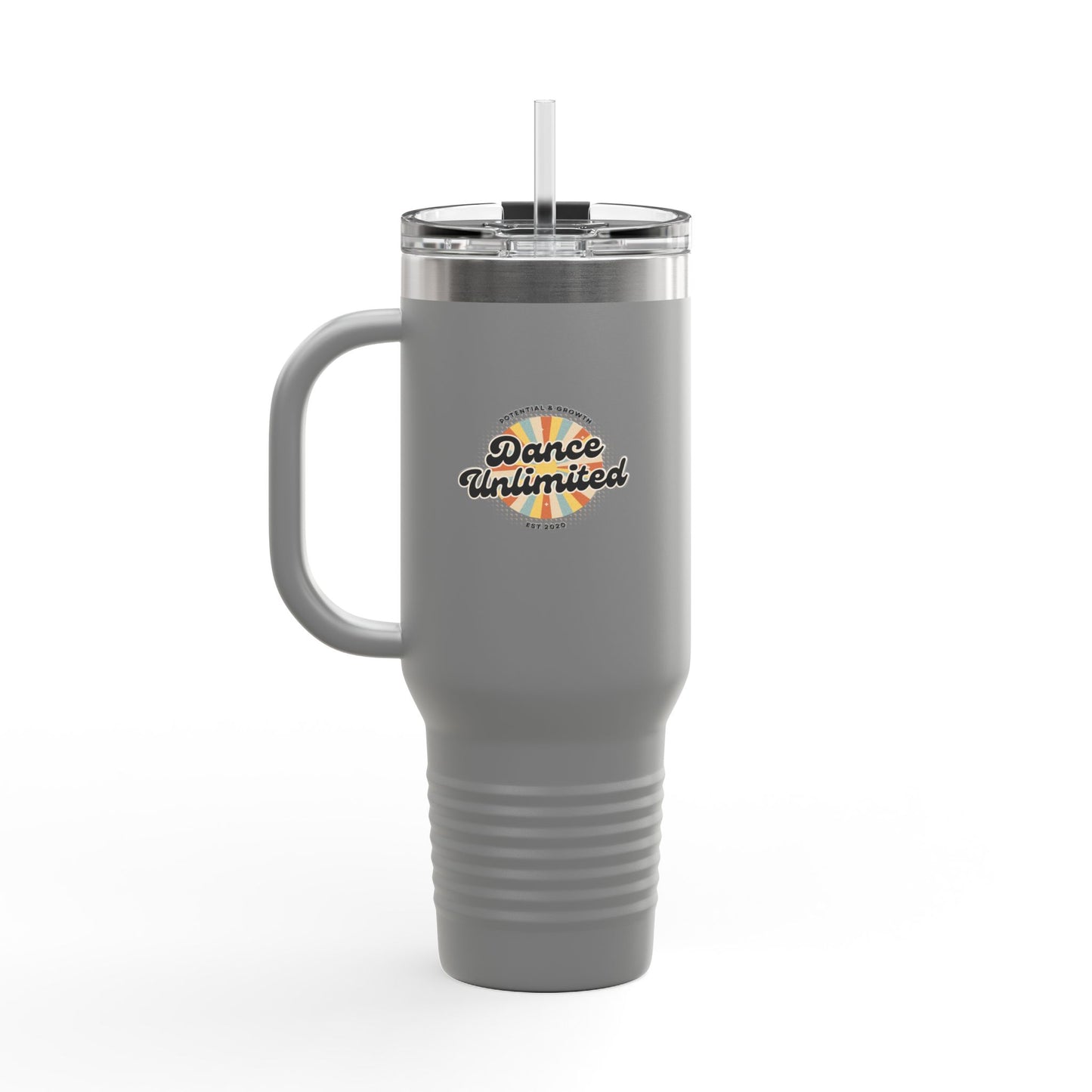 "Dance Unlimited, Potential & Growth" Retro 40oz Insulated Travel Mug – Motivational Dance Tumbler for Growth, Potential & Everyday Inspiration