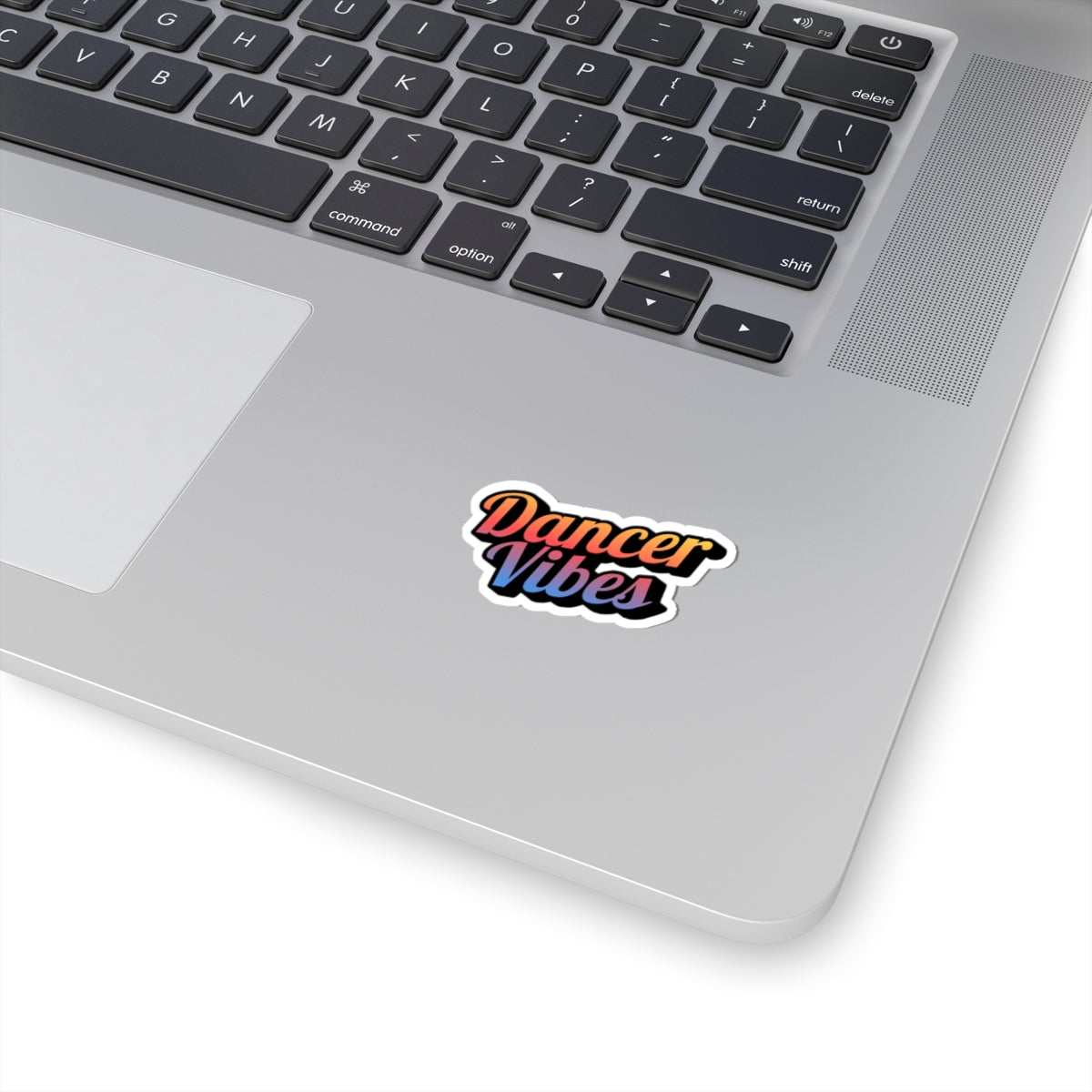 "Dancer Vibes" Kiss-Cut Sticker – Colorful Text-Based Dance Graphic – Fun Vinyl Sticker for Laptops, Journals & Water Bottles