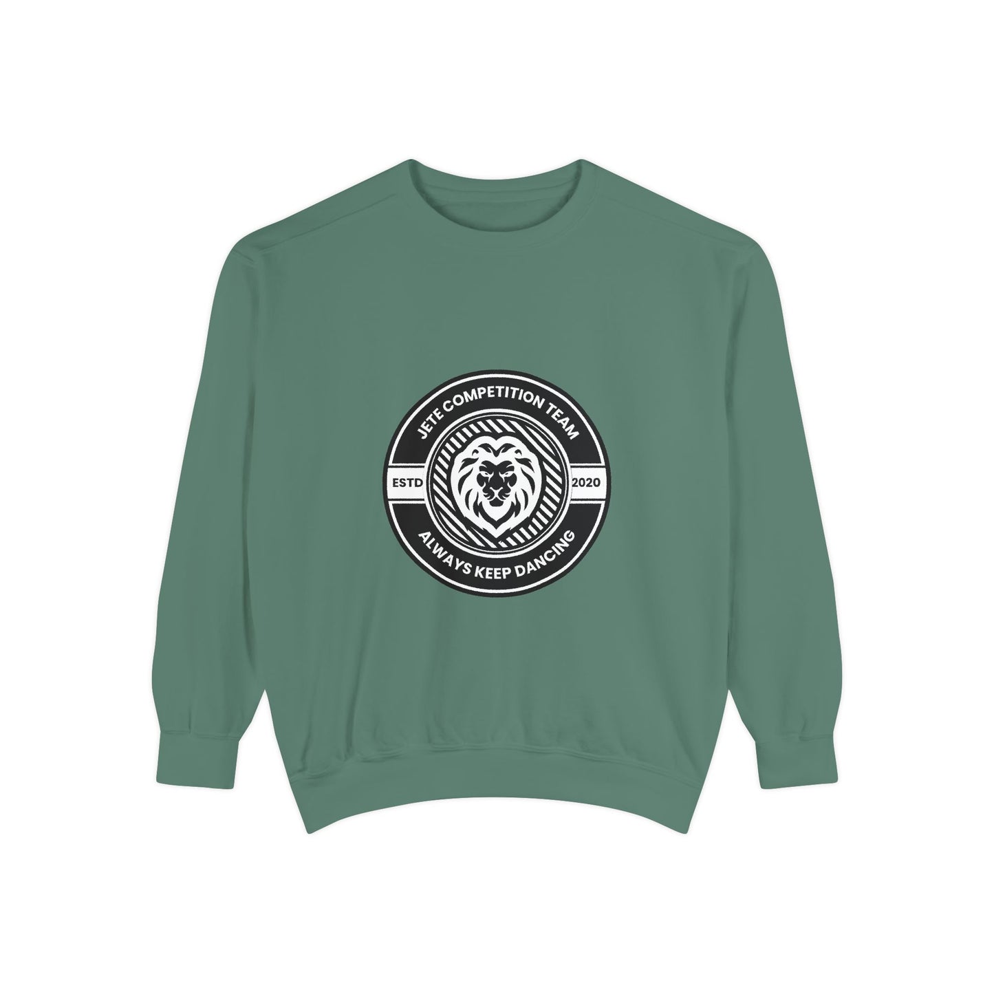 "Jeté Competition Team – Always Keep Dancing" Unisex Lightweight Crewneck Sweatshirt – Collegiate-Inspired Dance Team Pullover for Dancers & Studio Spirit Wear