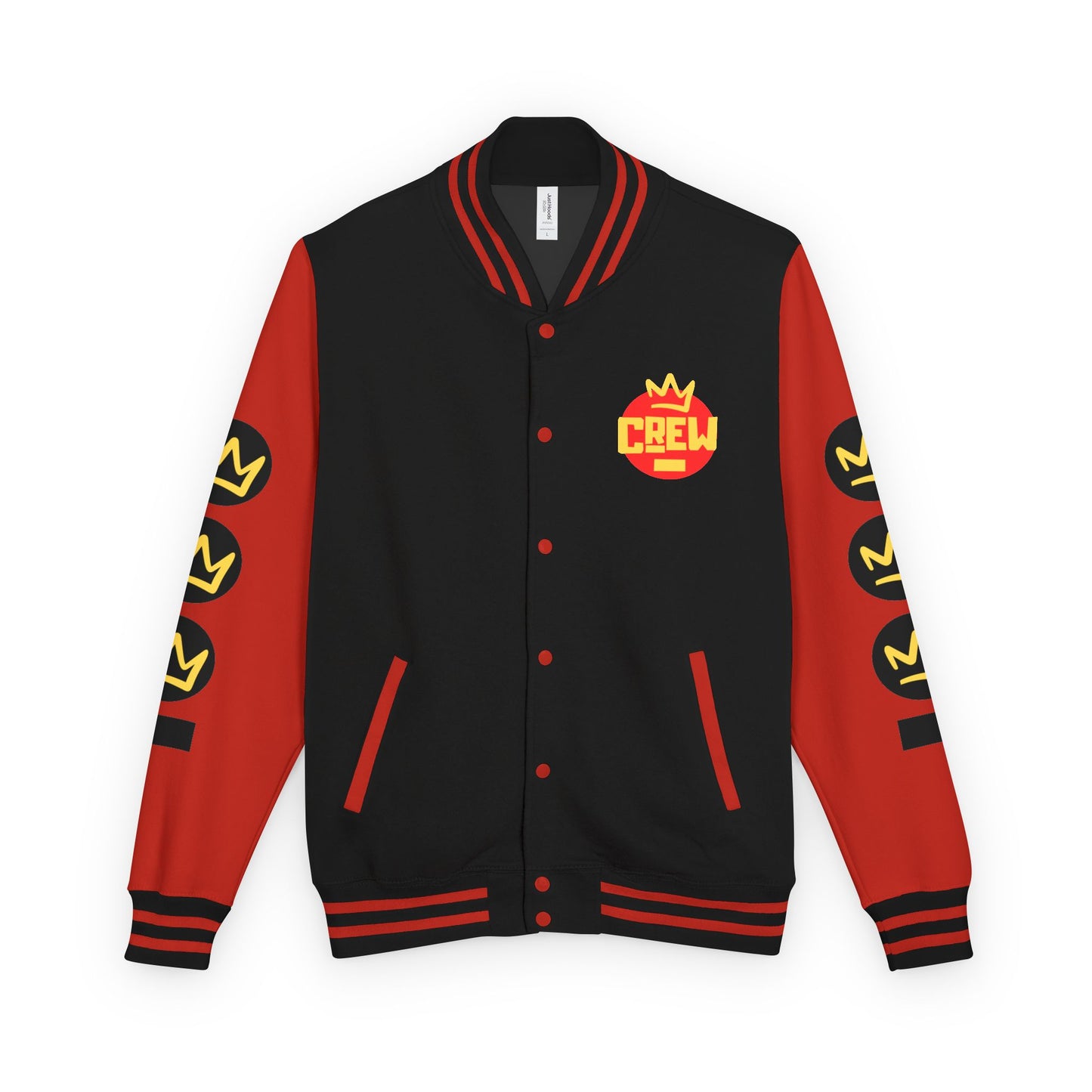 Full Out Premium Collection Letterman Jacket β Unisex Heavyweight Varsity Jacket with "Full Out" Back Graphic and "Crew" Front Design