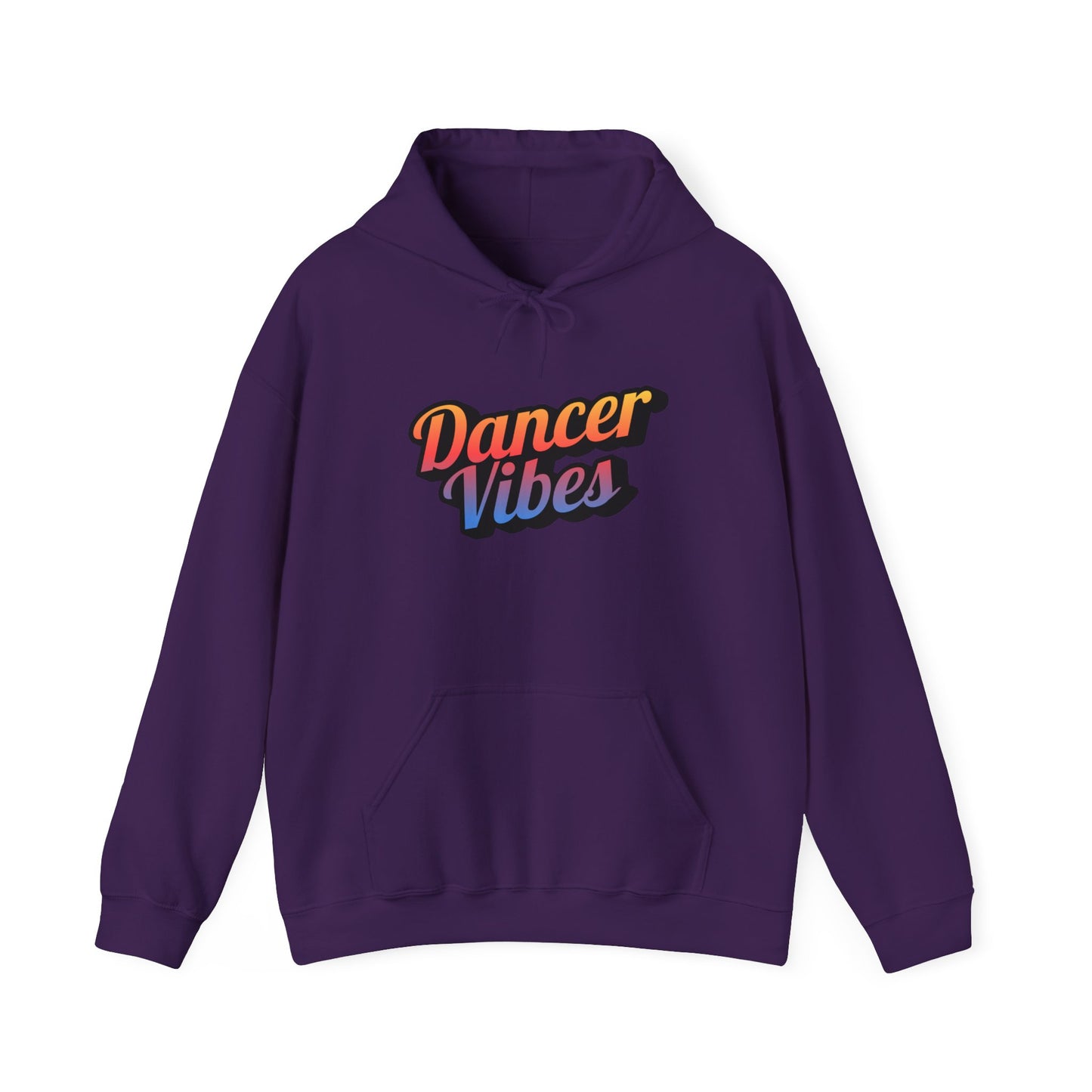 "Dancer Vibes" Unisex Hooded Sweatshirt – Colorful Retro Dance Graphic Hoodie for Dance Lovers