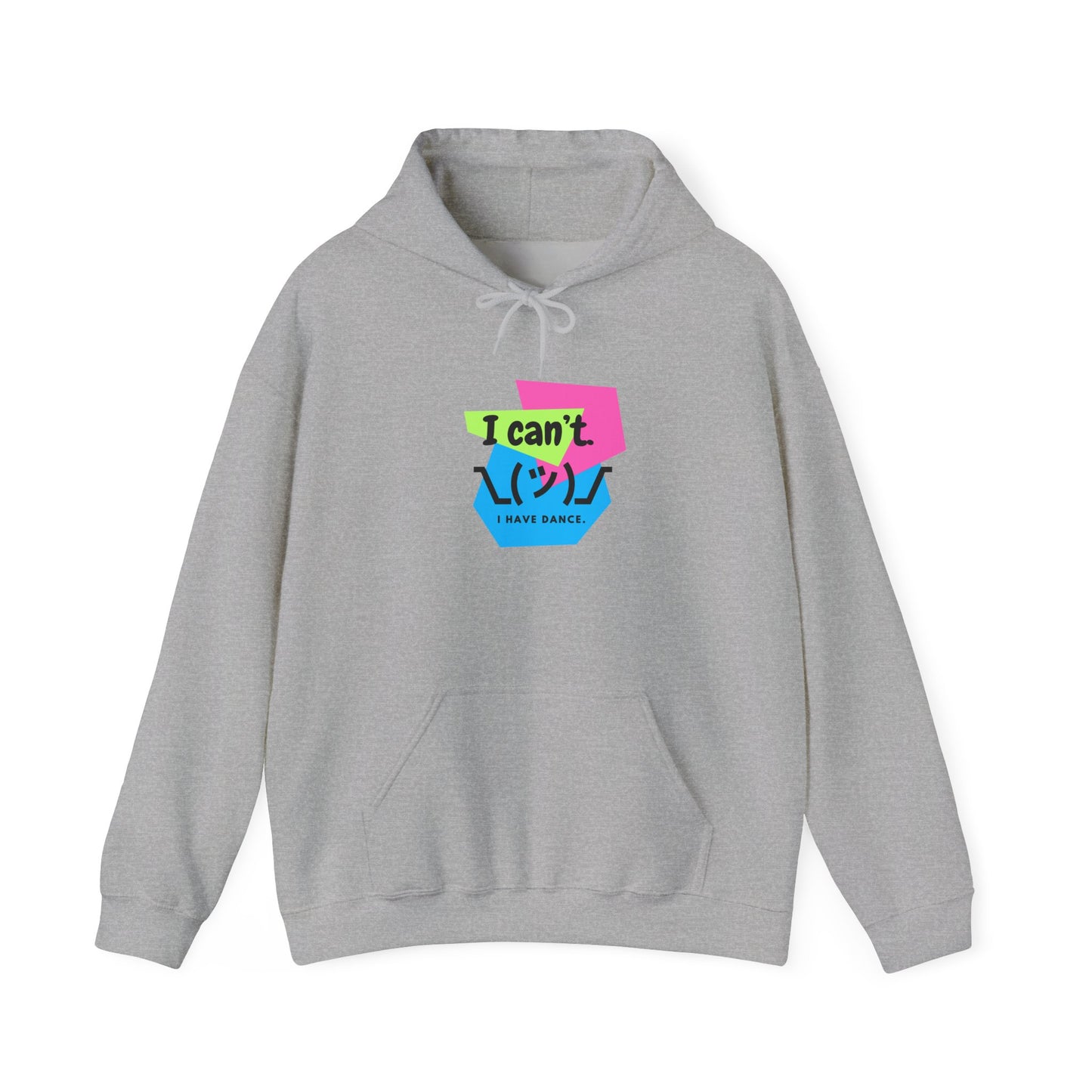 "I Can’t. I Have Dance." Unisex Hooded Sweatshirt – Retro 80s Emoji Graphic Hoodie for Dancers | Jeté Dance-Inspired Loungewear