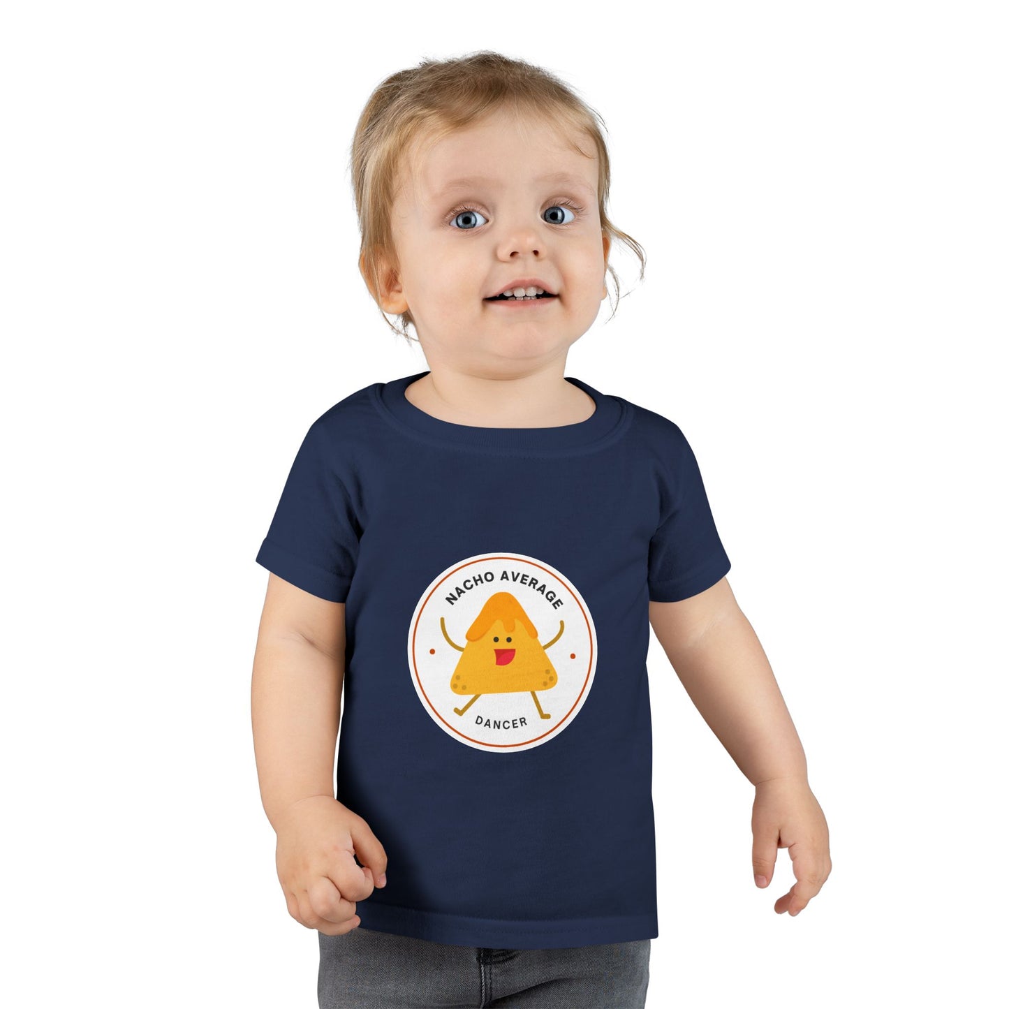 "Nacho Average Dancer" Toddler Dance T-Shirt – Cute Nacho Graphic Short Sleeve Tee for Kids