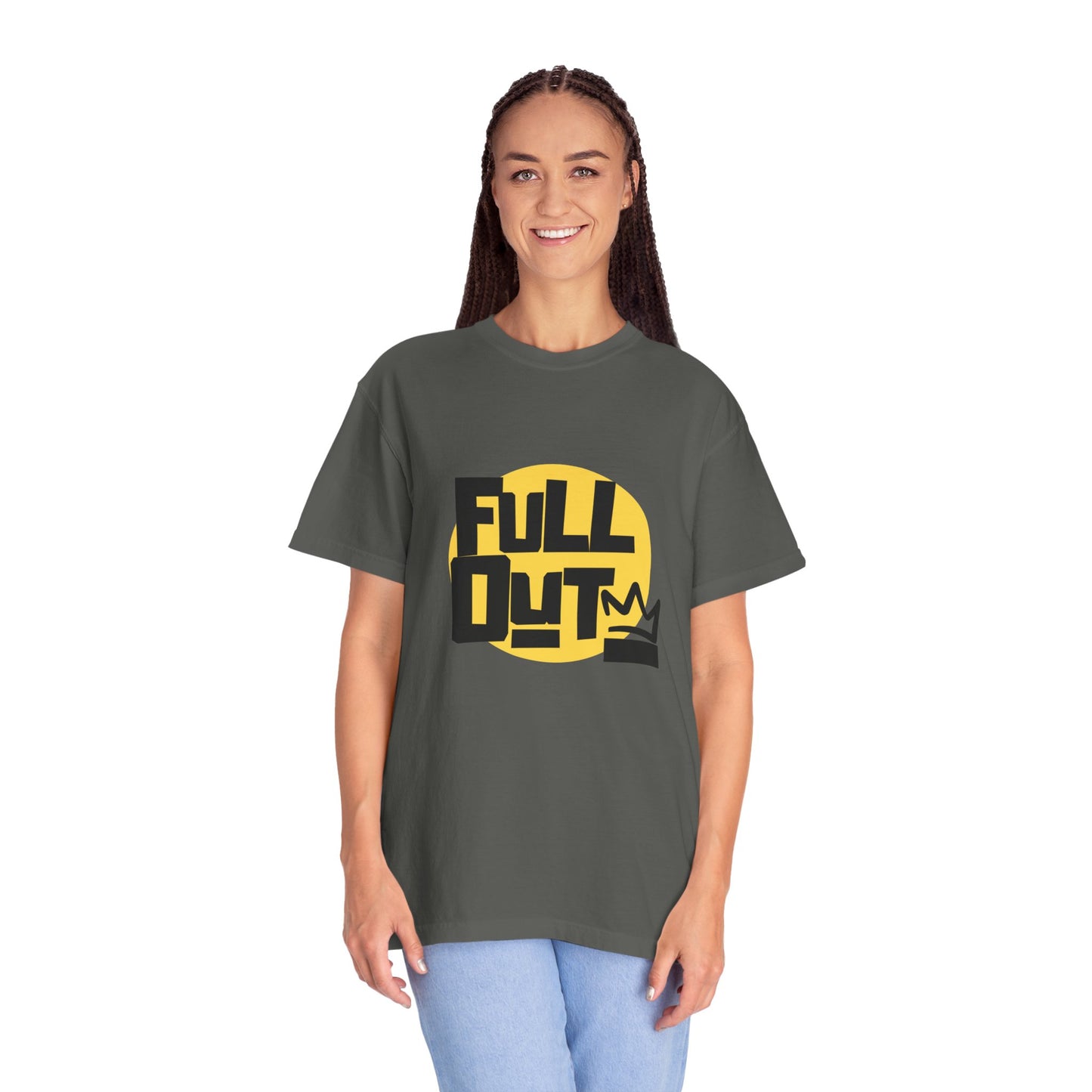 "Full Out" Unisex Garment-Dyed T-Shirt – Bold Streetwear-Inspired Dance Graphic Tee – Performance Shirt for Dancers & Hip Hop Enthusiasts