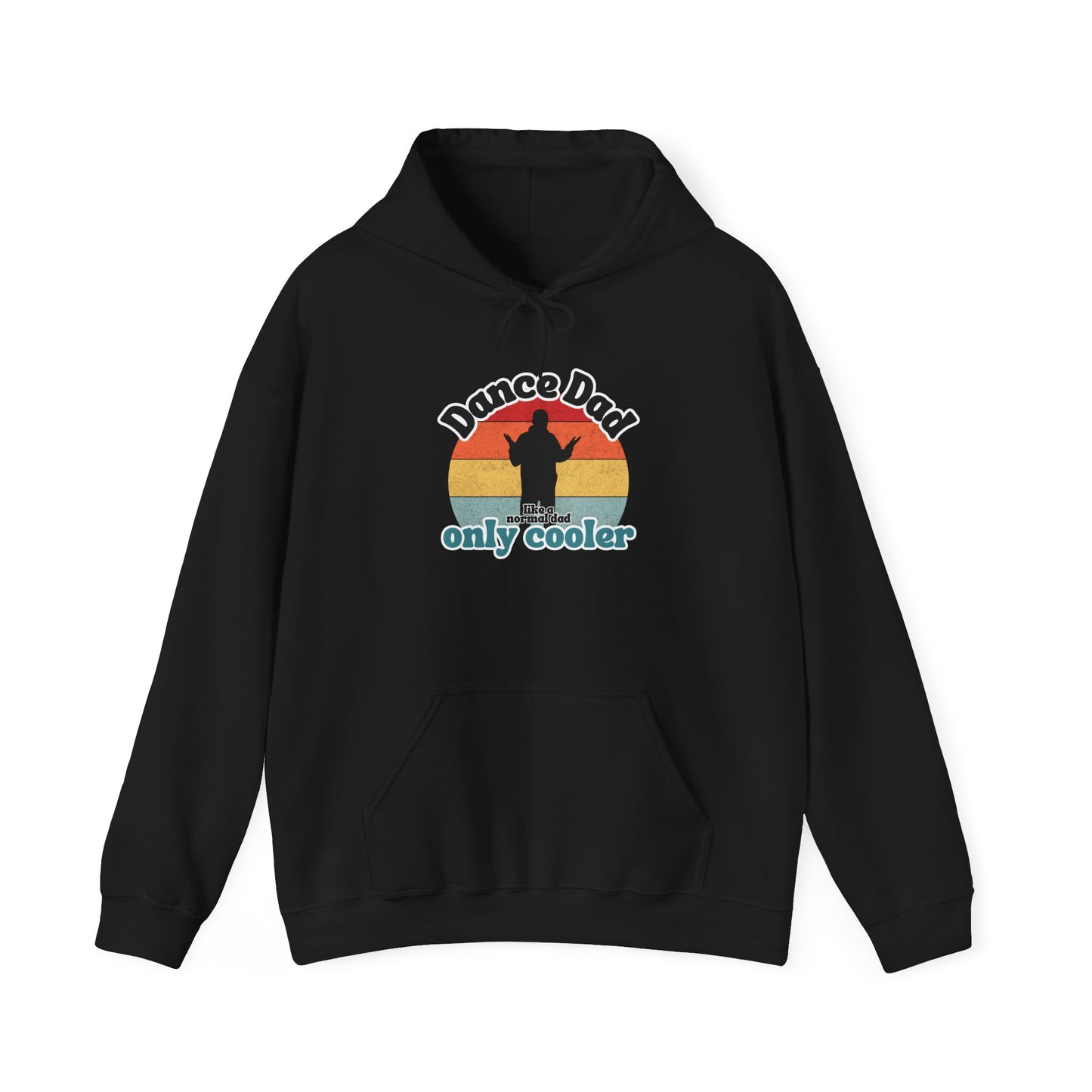Dance Dad Retro Hoodie – Funny Unisex Heavy Blend™ Hooded Sweatshirt for Cool Dance Dads