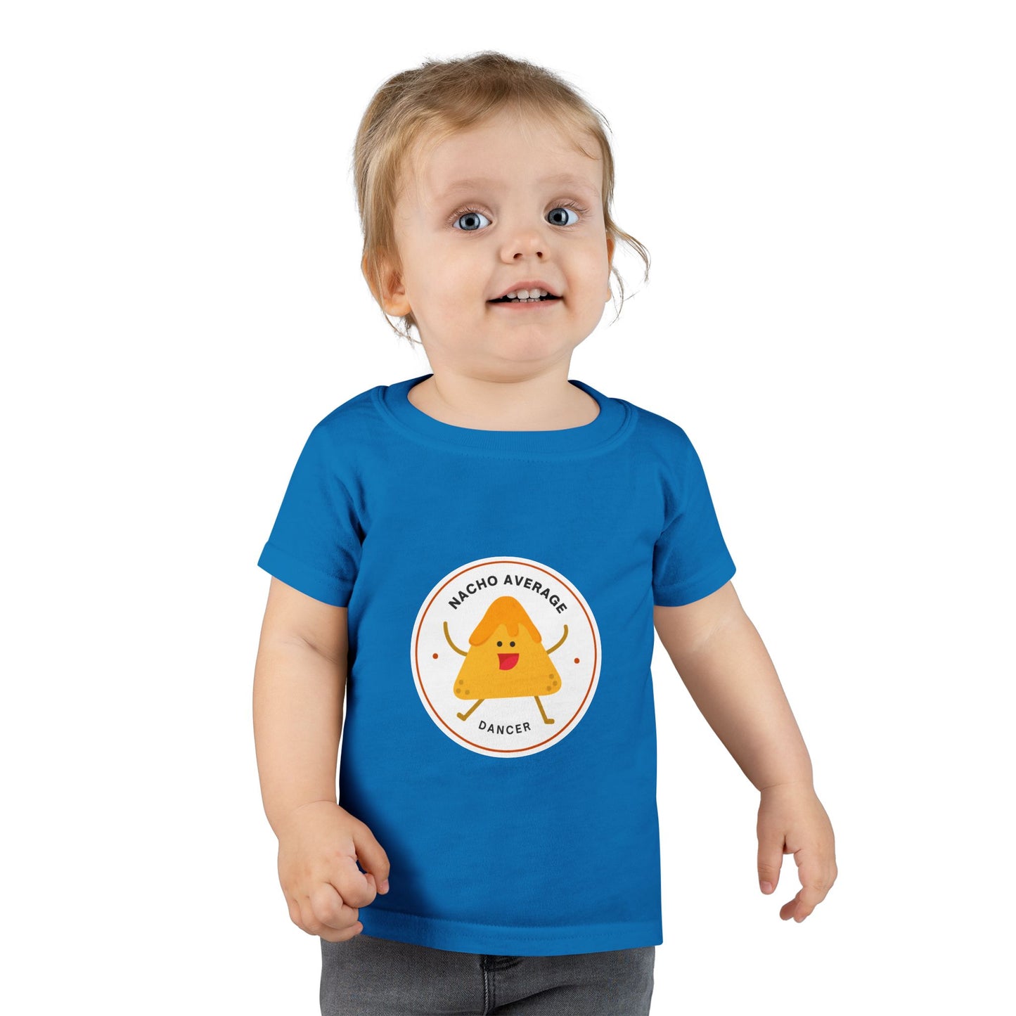 "Nacho Average Dancer" Toddler Dance T-Shirt – Cute Nacho Graphic Short Sleeve Tee for Kids