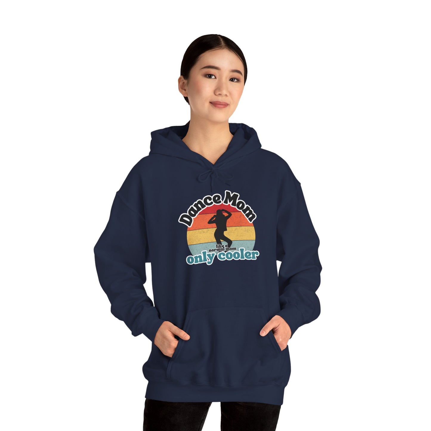 Dance Mom Hoodie – Retro Graphic Unisex Heavy Blend™ Sweatshirt for Proud Dance Moms – Fun Gift for Dance Recitals & Holidays