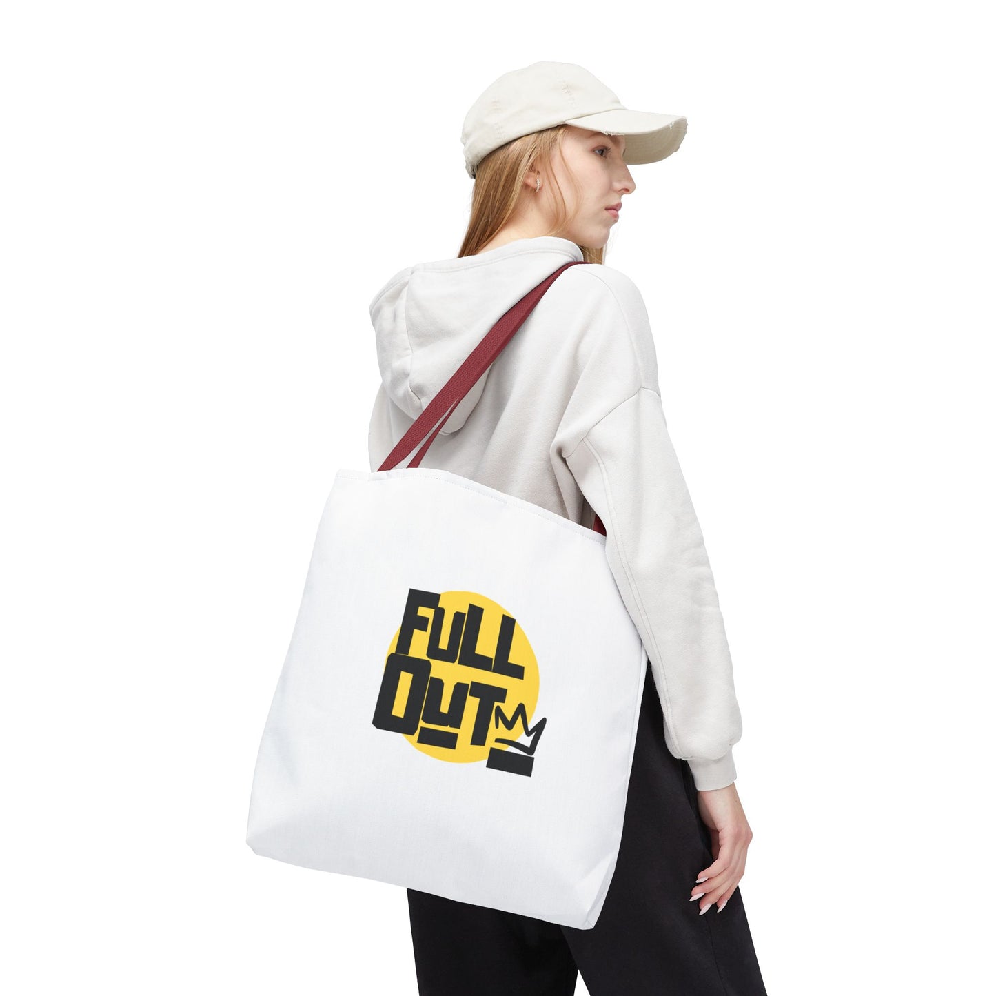 "Full Out" Dance Canvas Tote Bag – Streetwear-Inspired Graphic Dance Bag for Rehearsals, Classes & Everyday Use