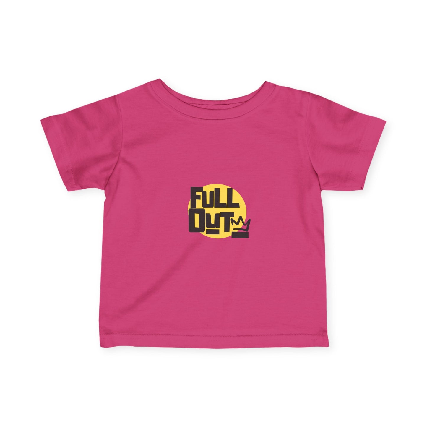 "Full Out" Infant Fine Jersey Tee – Bold Streetwear-Inspired Baby Dance T-Shirt for High-Energy Tiny Performers