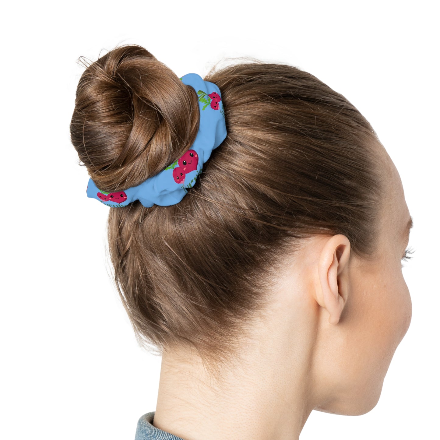 "Turnip the Beet” Scrunchie – Funny Dance Pun Hair Accessory with Cute Pepper Graphic